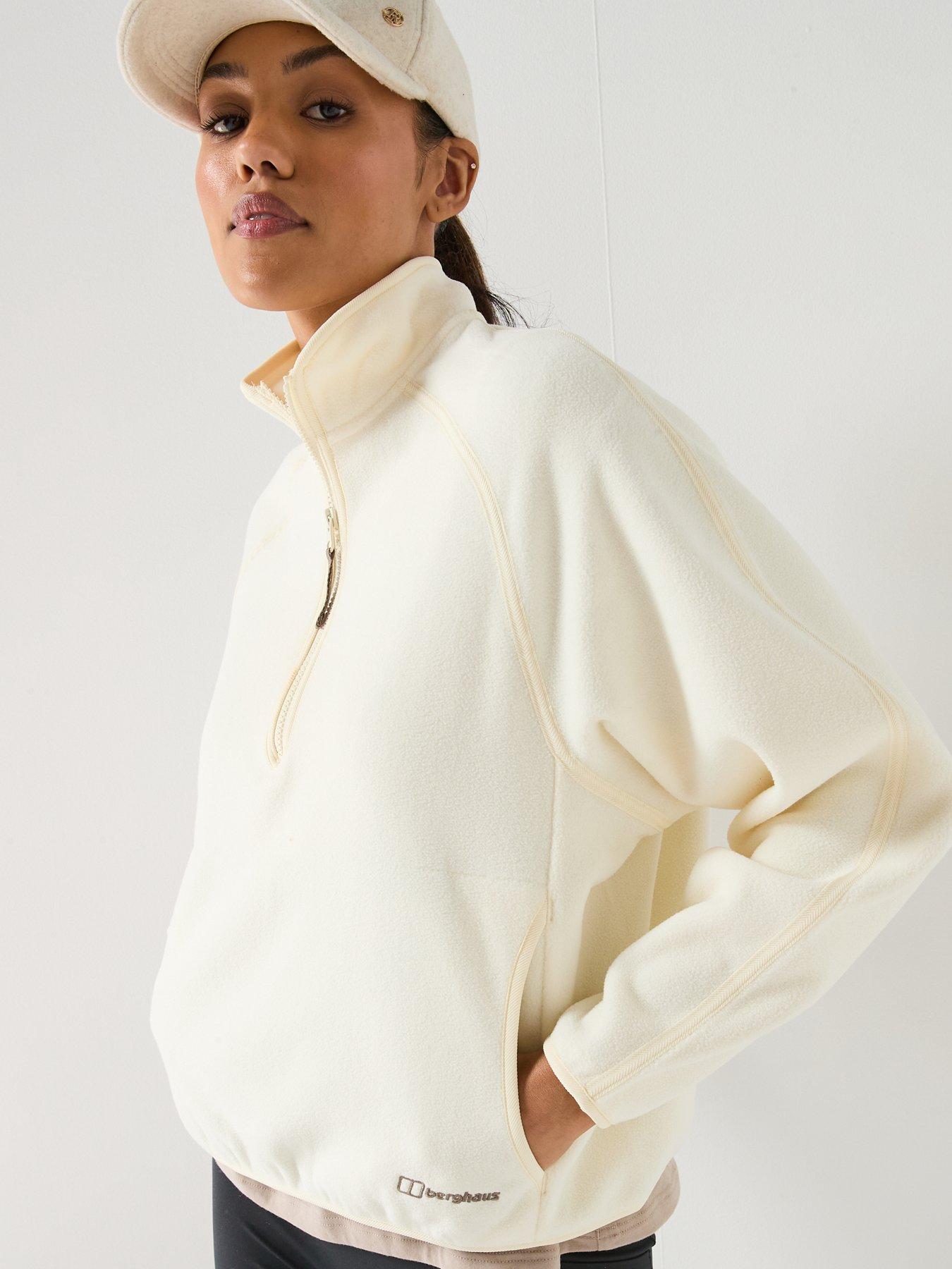 Image 4 of 5 of Berghaus Womens Bamburgh 1/2 Zip Fleece - Cream