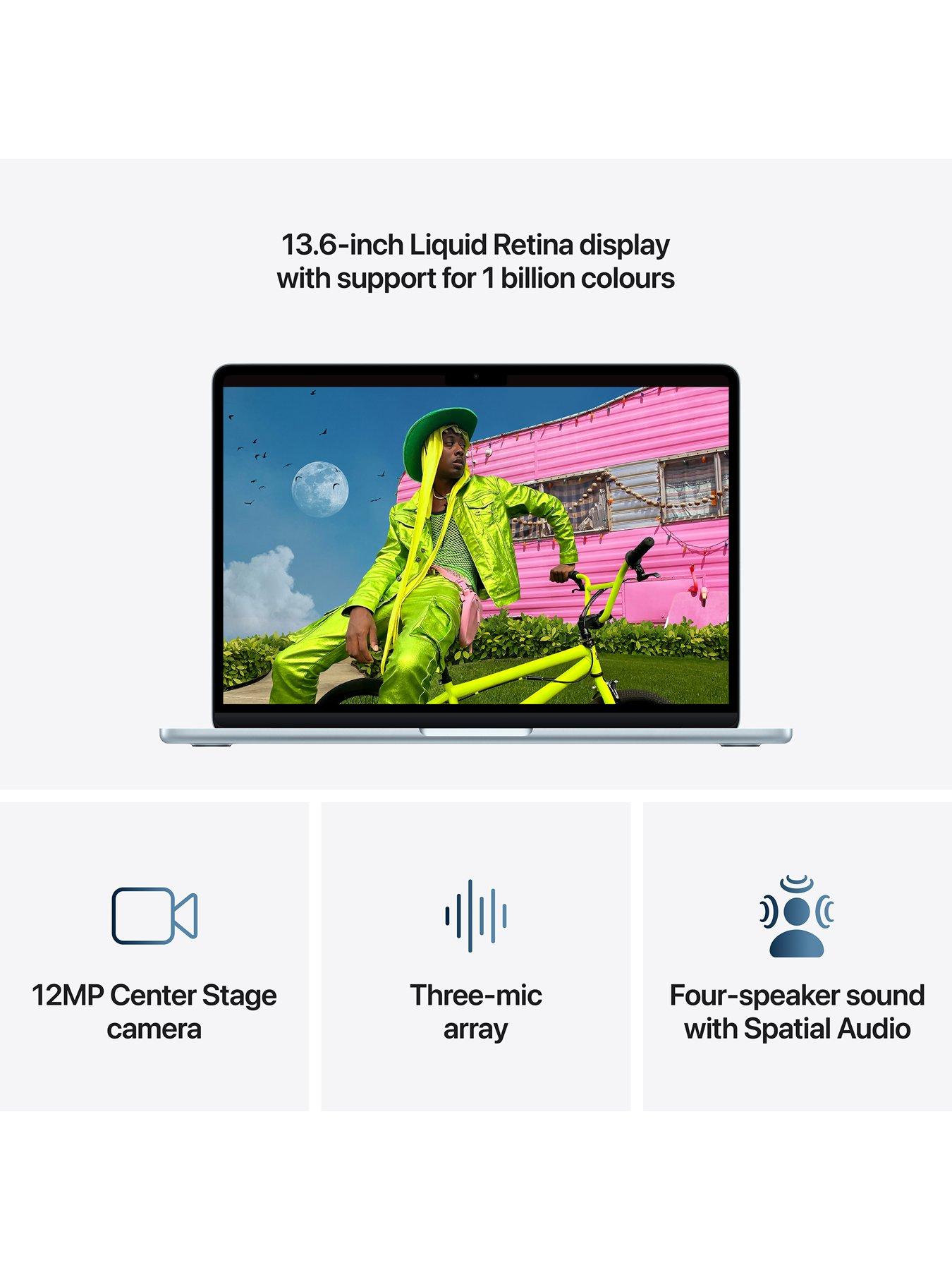 Image 4 of 8 of Apple MacBook Air (M5, 2026) 13 inch with 10-core CPU and 8-core GPU, 16GB Unified Memory, 512GB SSD - Sky Blue