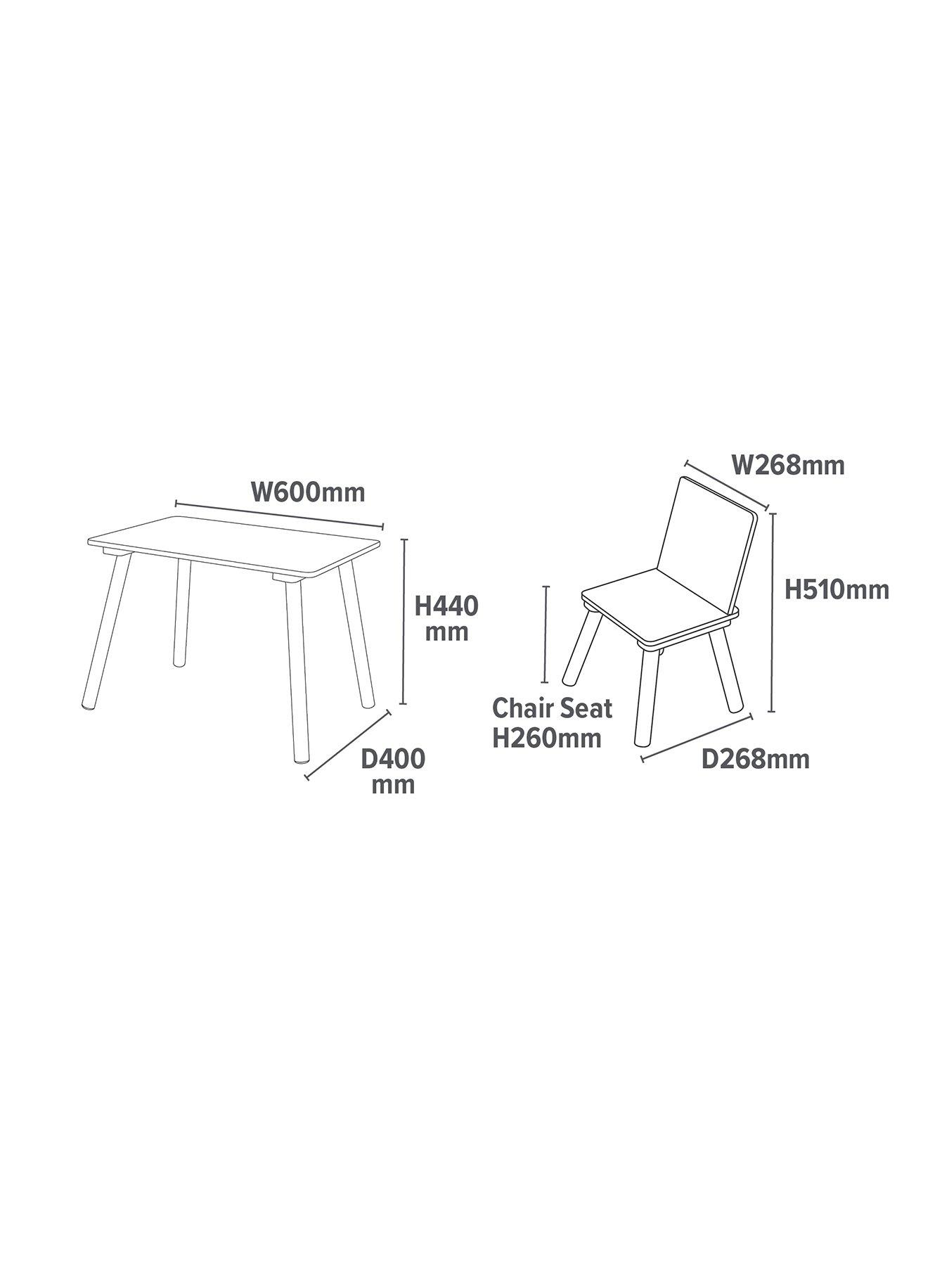 Image 7 of 7 of Liberty House Kids Rainbow Table And Chair Set