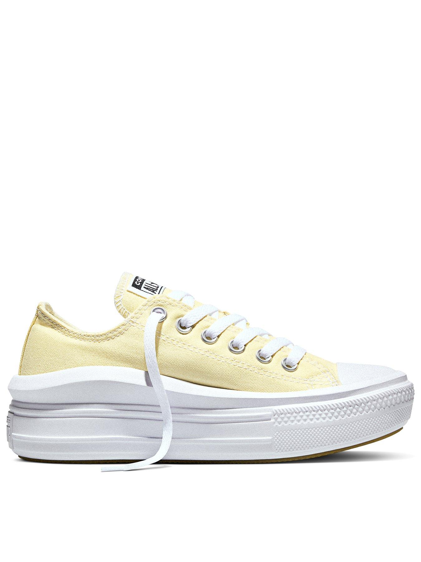 Converse Womens Chuck Taylor All Star Move Ox Trainers - Yellow