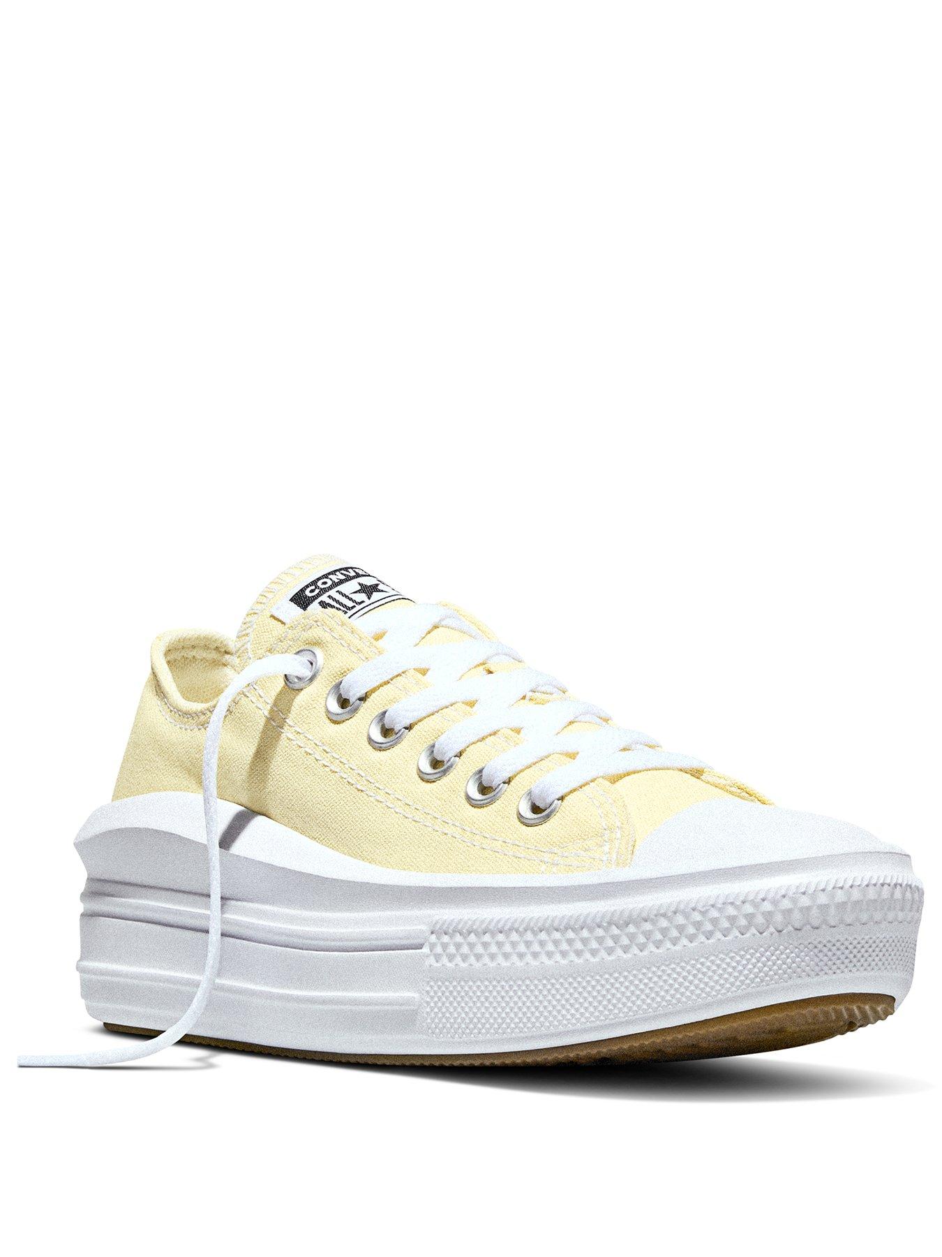 Image 2 of 7 of Converse Womens Chuck Taylor All Star Move Ox Trainers - Yellow