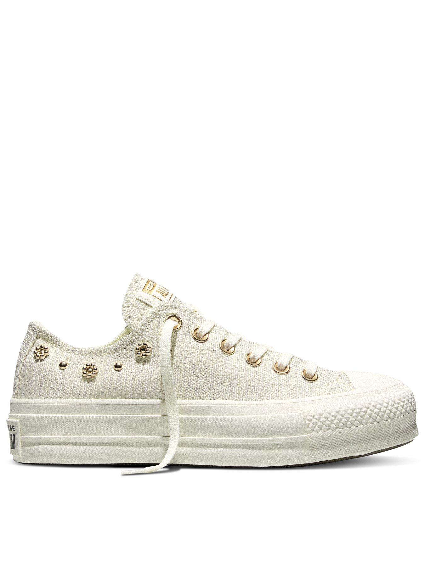 Converse Womens Chuck Taylor All Star Lift Ox Trainers - White