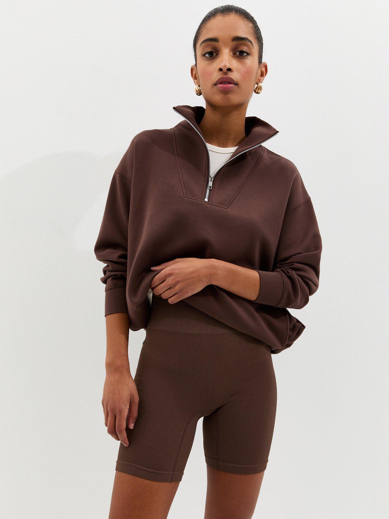 New Look Seamless Cycling Short - Dark Brown