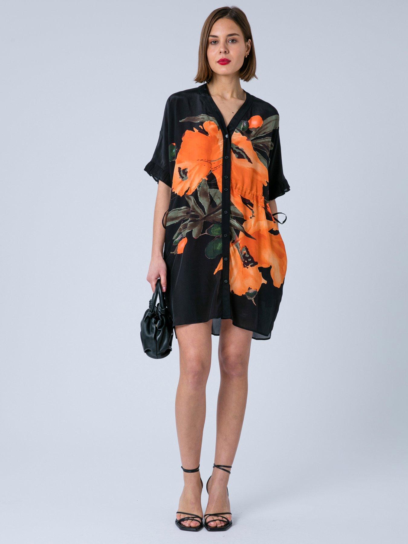 Religion Jade Floral Print Tunic - Orange