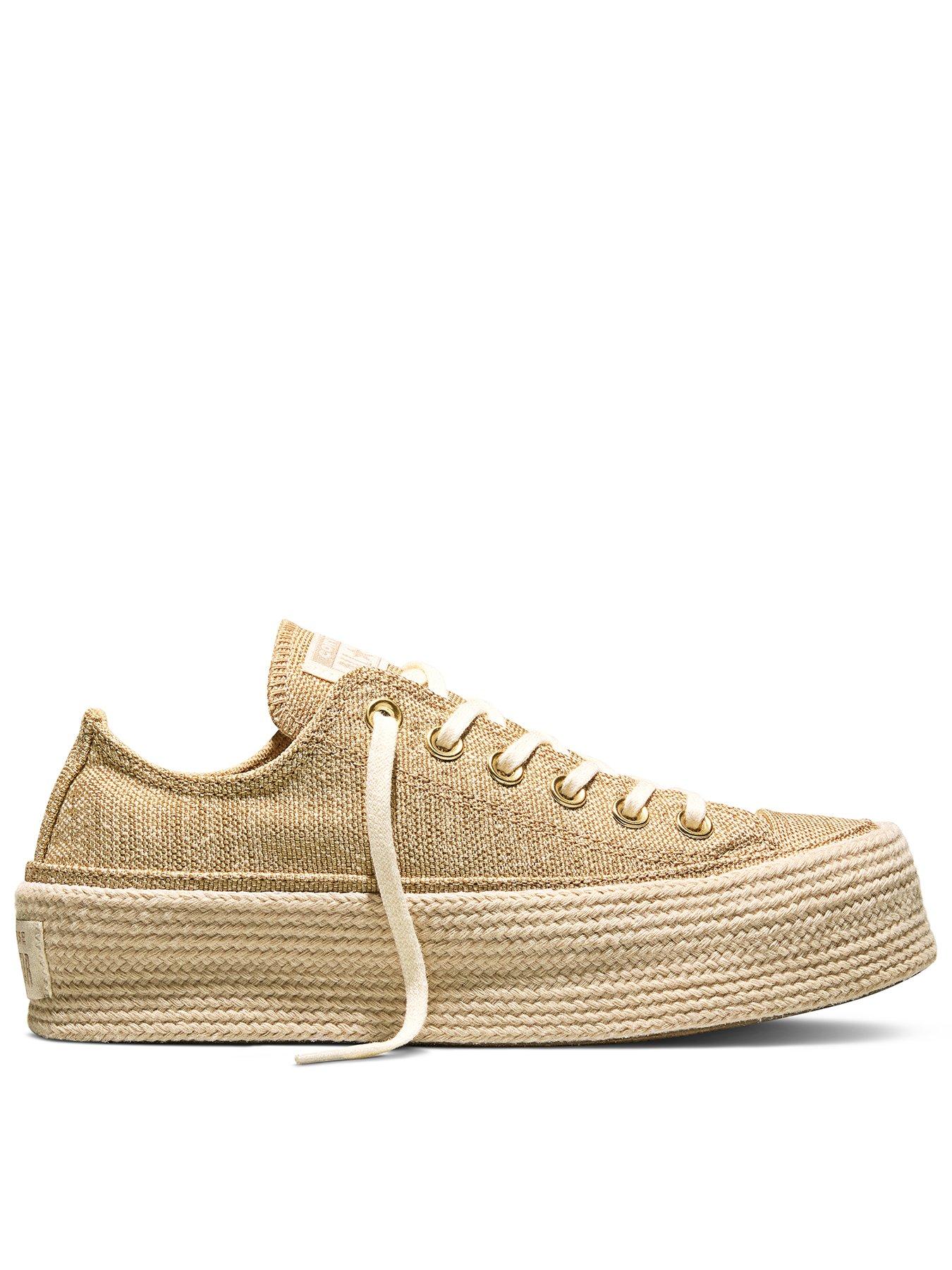 Converse Womens Chuck Taylor All Star Lift Espadrille - Cream