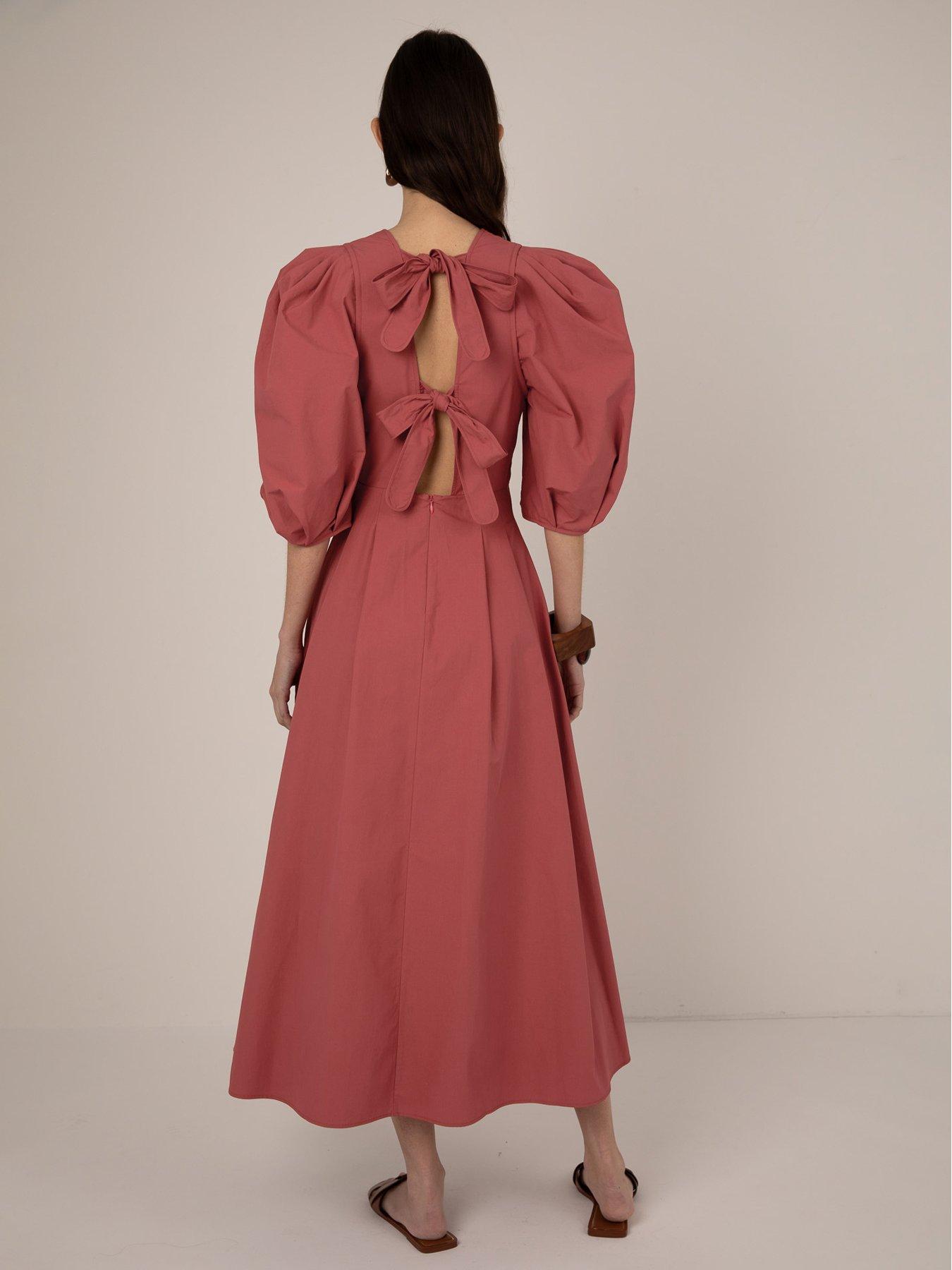 Image 2 of 4 of Vi.ve.re Colette Tie Back Dress