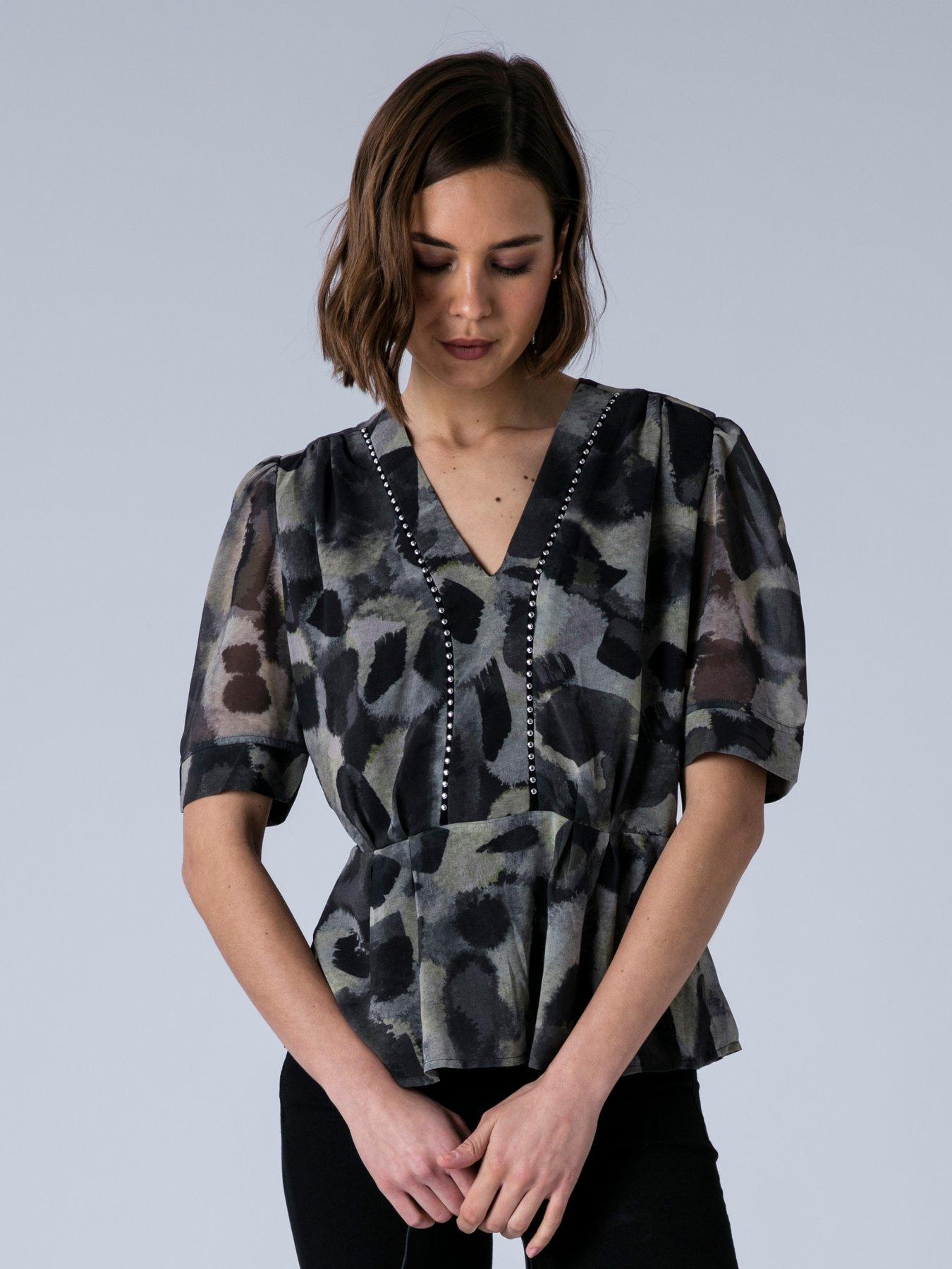 Image 4 of 7 of Religion Violet V-neck Top