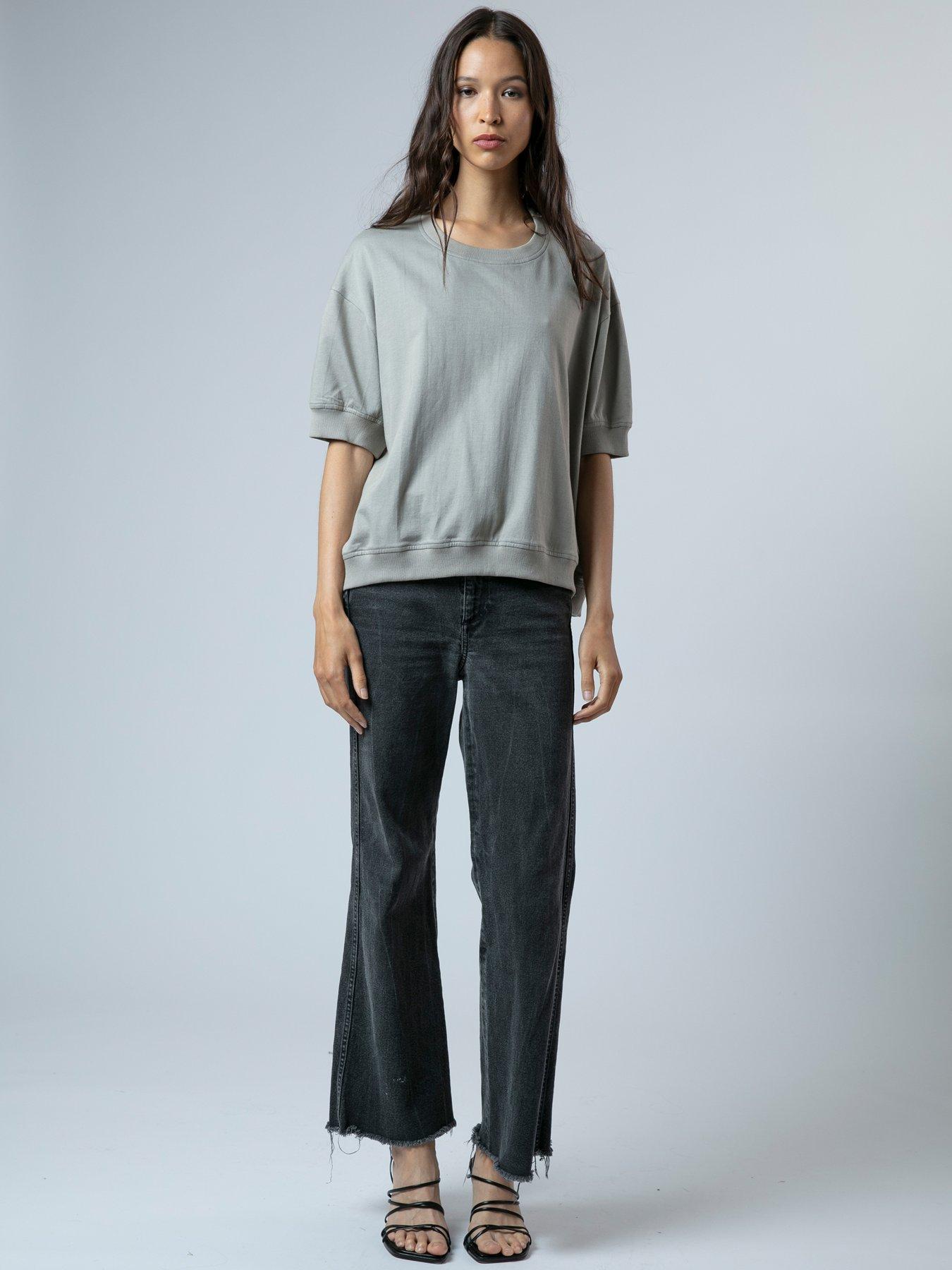 stillFront image of religion-citrine-jersey-top