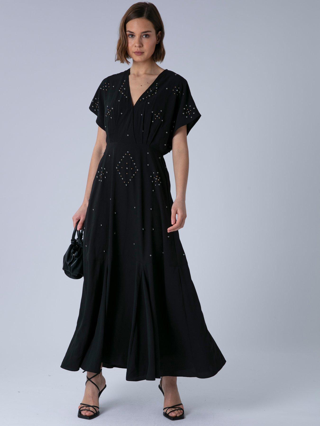 Religion Sarah Maxi Boho Occasion Dress - Black