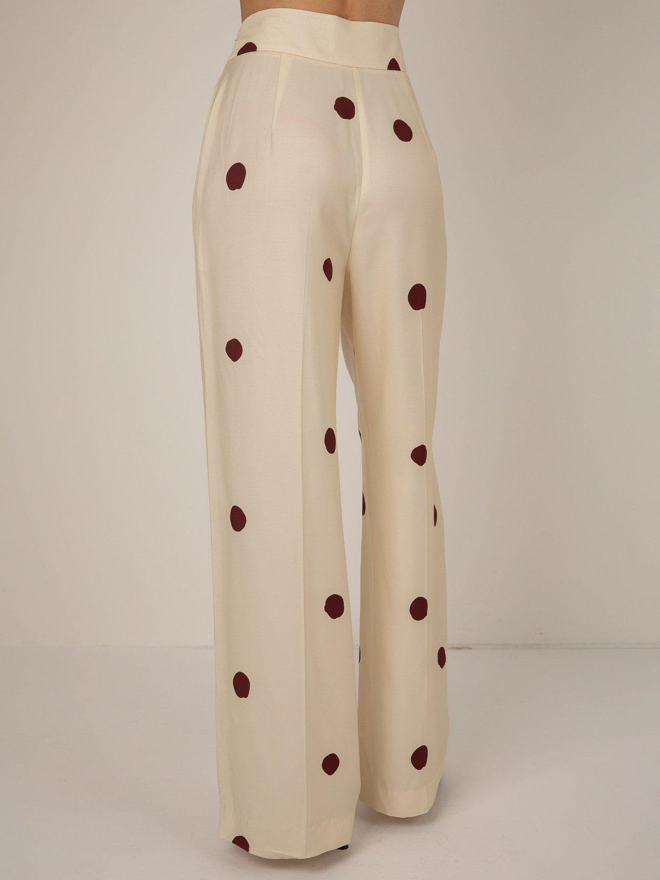 Image 3 of 4 of Vi.ve.re Suzanna Spot Trouser - Cream