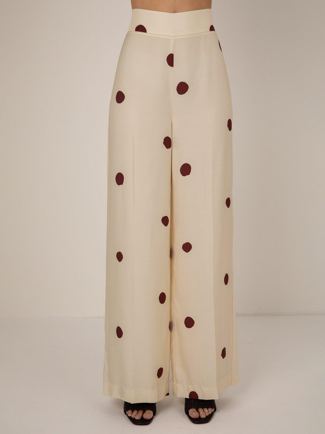 Image 4 of 4 of Vi.ve.re Suzanna Spot Trouser - Cream