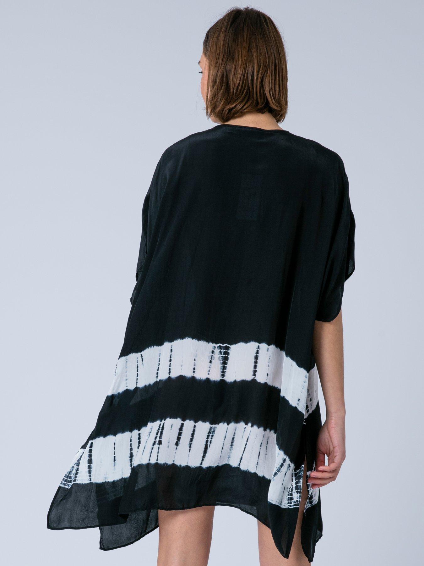 Image 2 of 6 of Religion Ella Tie Dye Kaftan Beach Wear - Black