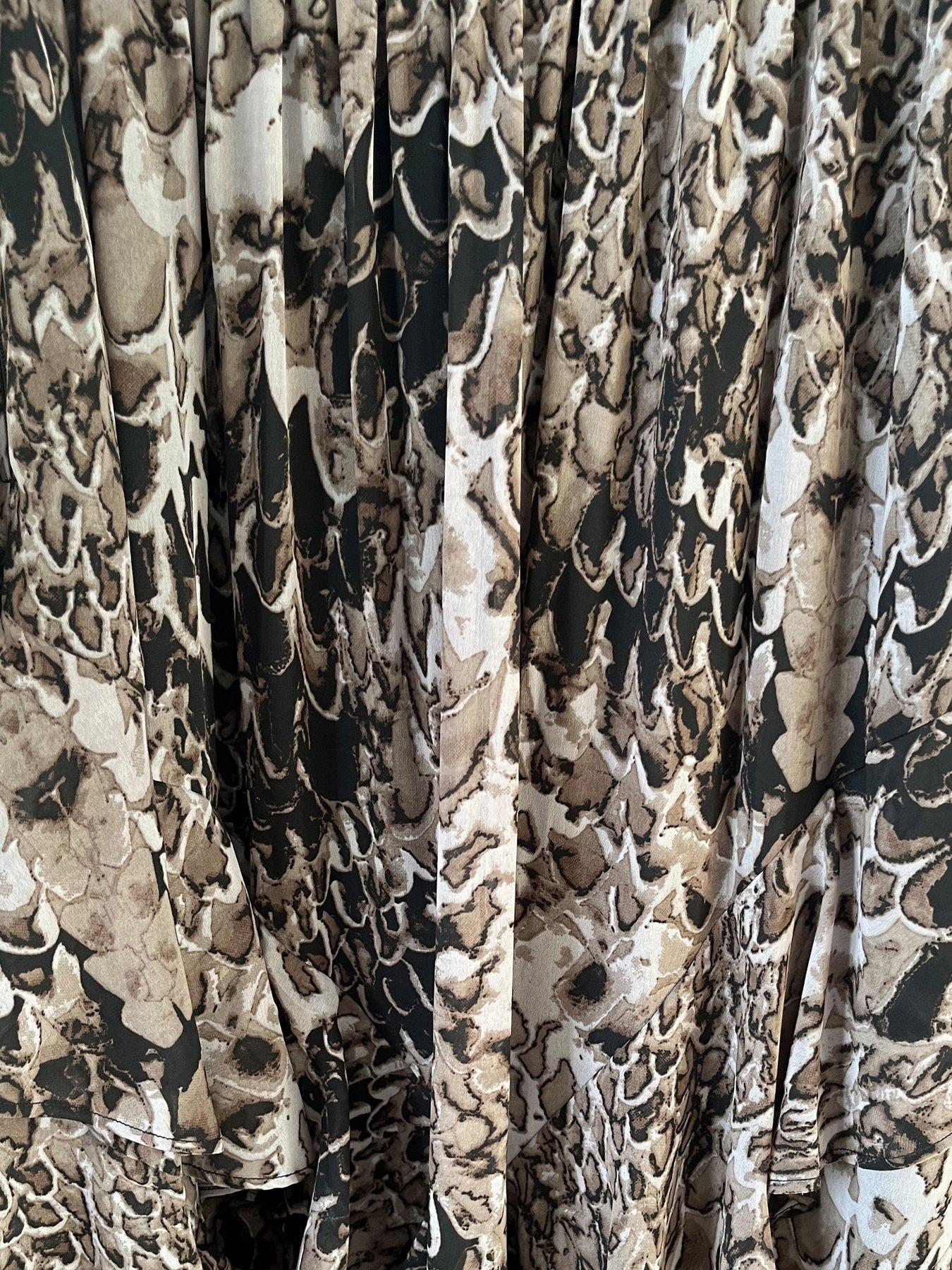 Image 4 of 4 of Religion Fae High Low Ruffle Skirt - Brown