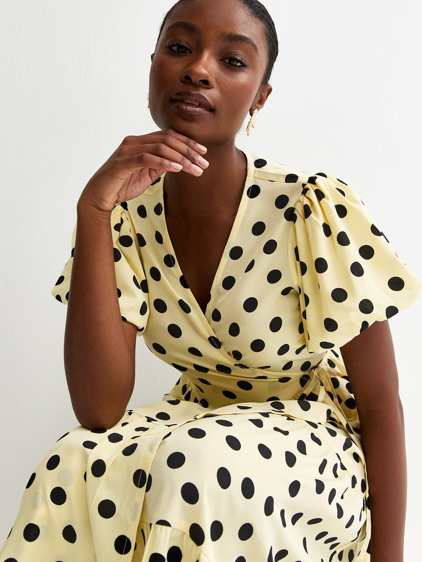 midi dress newlook New Look button down midi dress in white