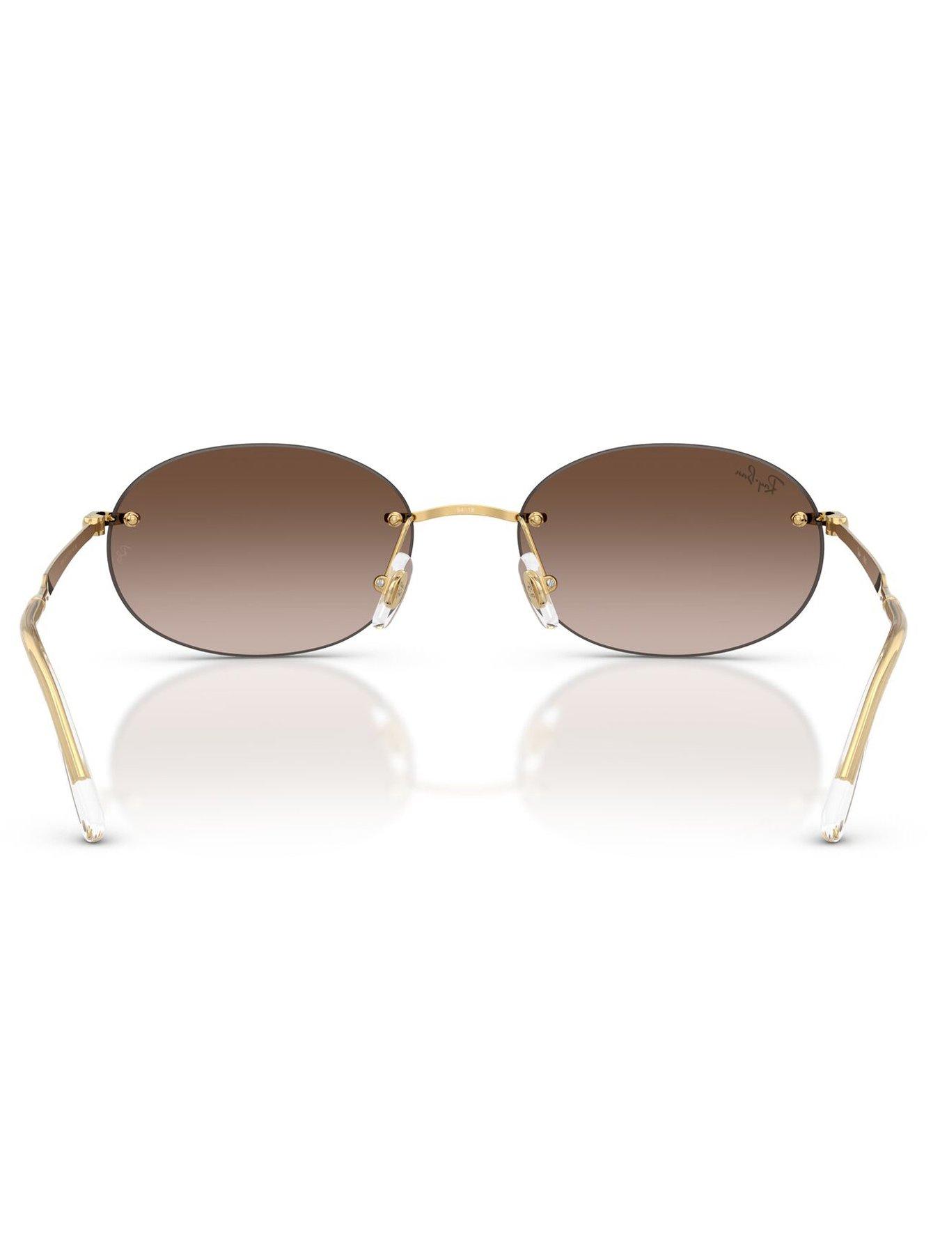 Image 3 of 5 of Ray-Ban Ray Ban 0Rb3767 Oval Sunglasses - Gold