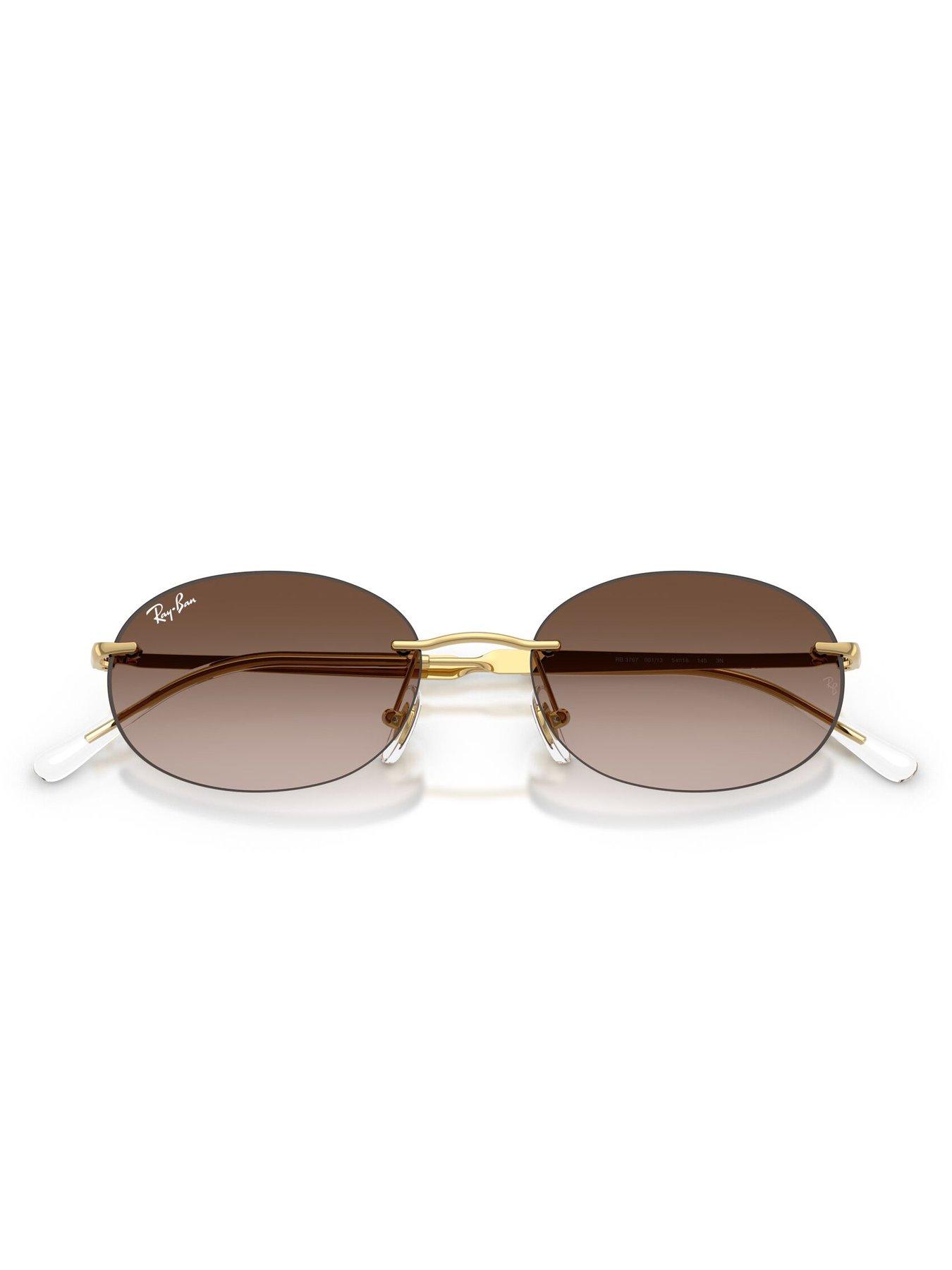 Image 4 of 5 of Ray-Ban Ray Ban 0Rb3767 Oval Sunglasses - Gold