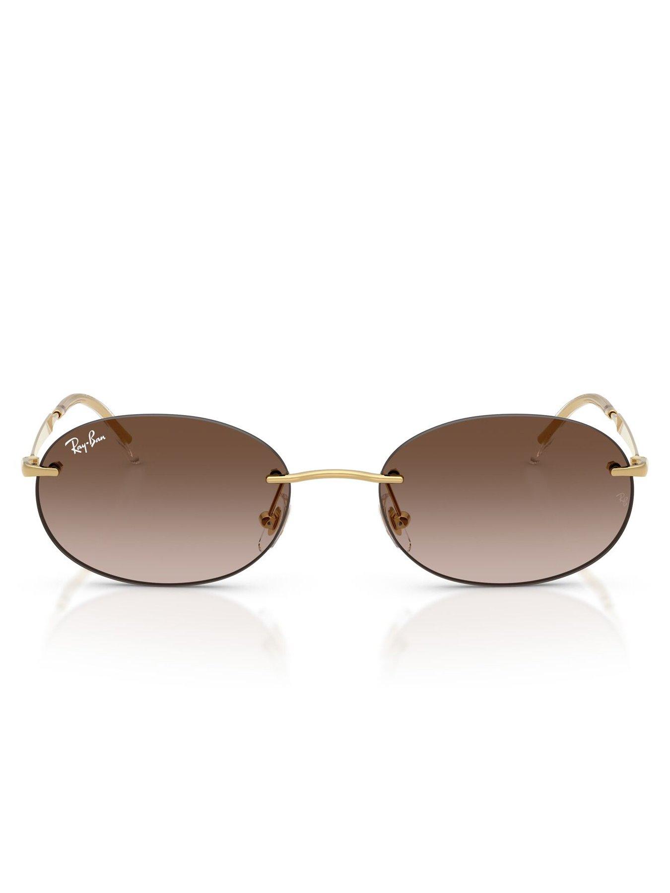 Image 5 of 5 of Ray-Ban Ray Ban 0Rb3767 Oval Sunglasses - Gold