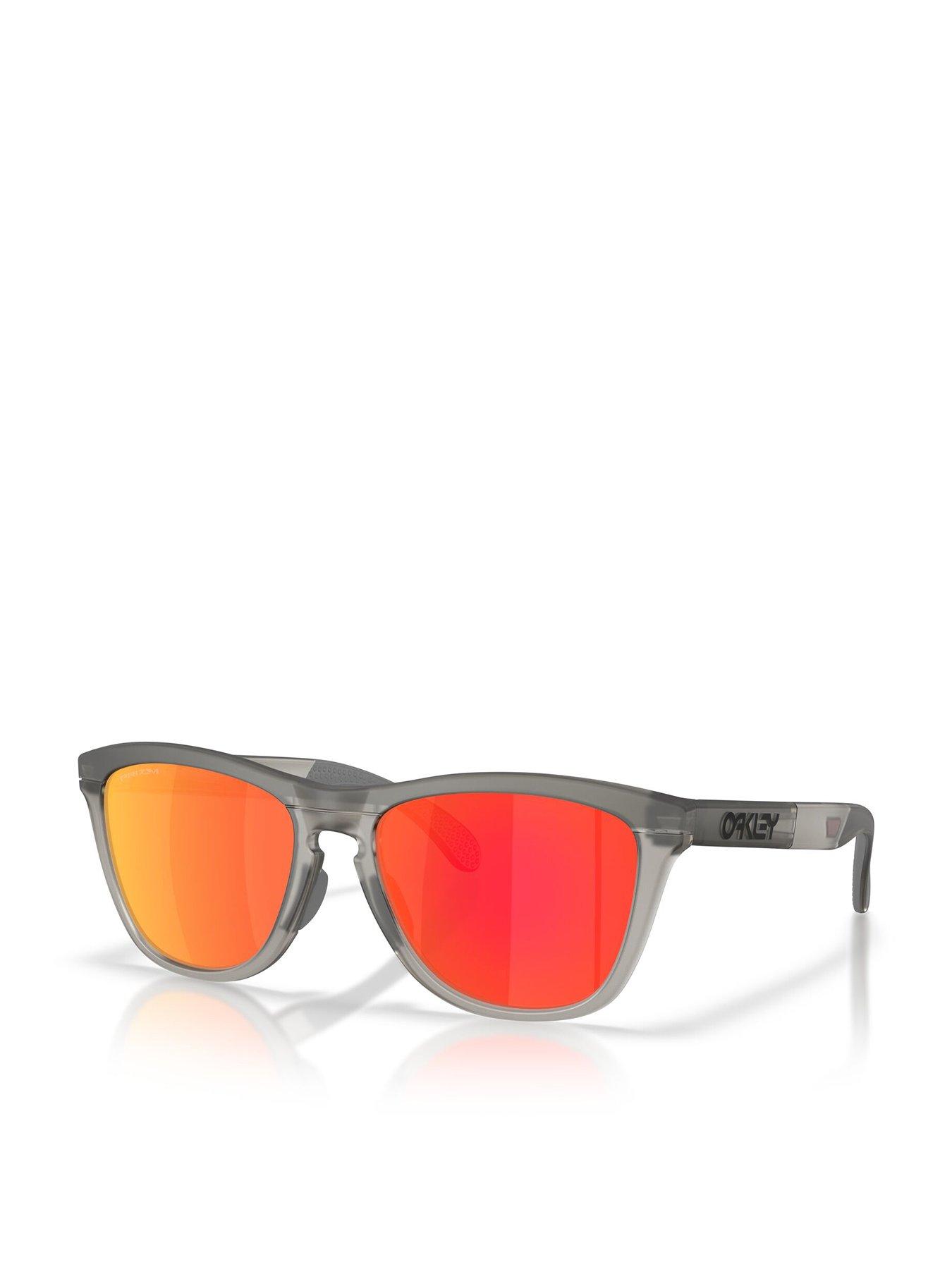 Image 1 of 5 of Oakley Frogskin Round Sunglasses - Grey