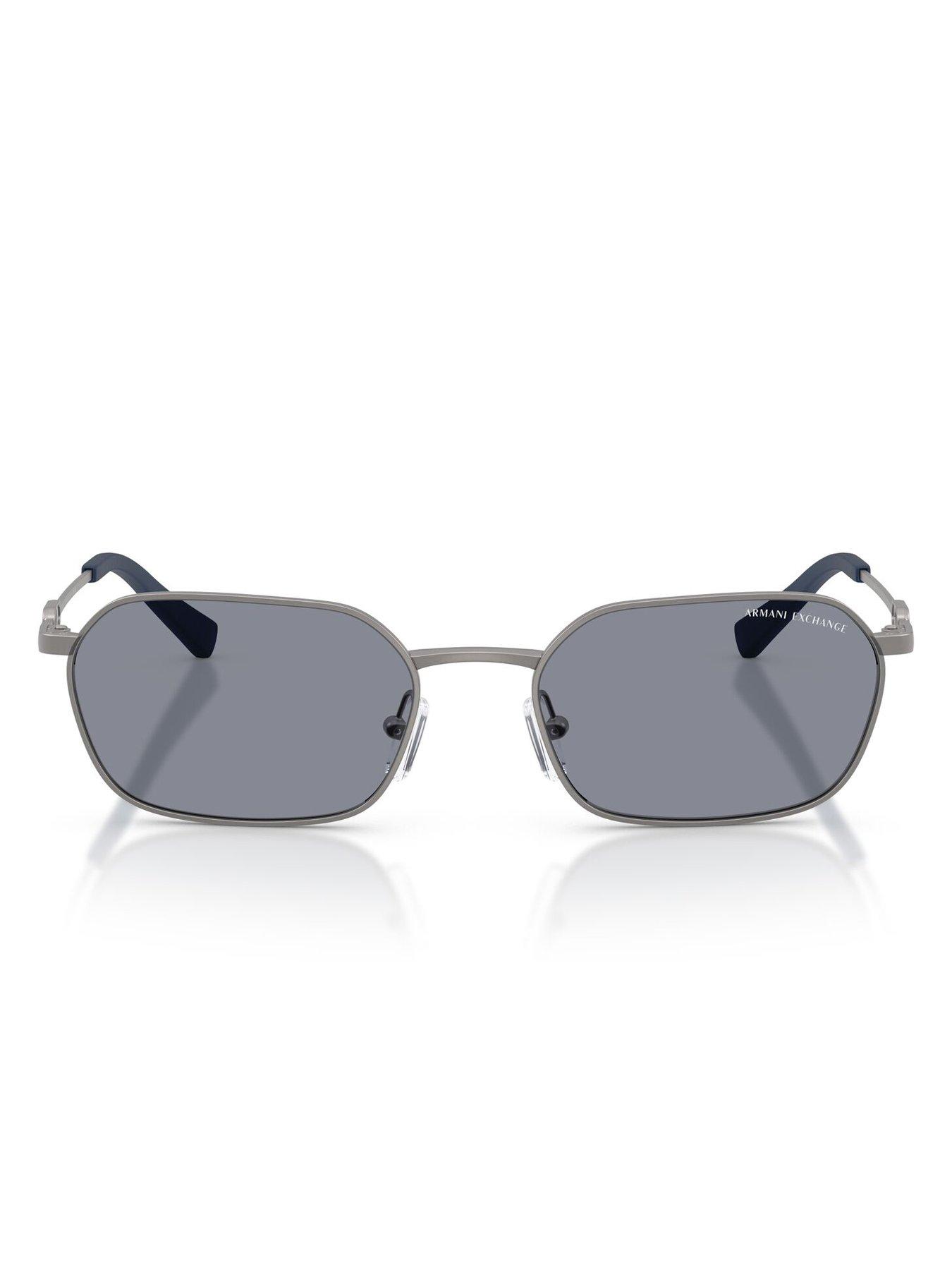  image of armani-exchange-0ax2056s-irregular-sunglasses-grey