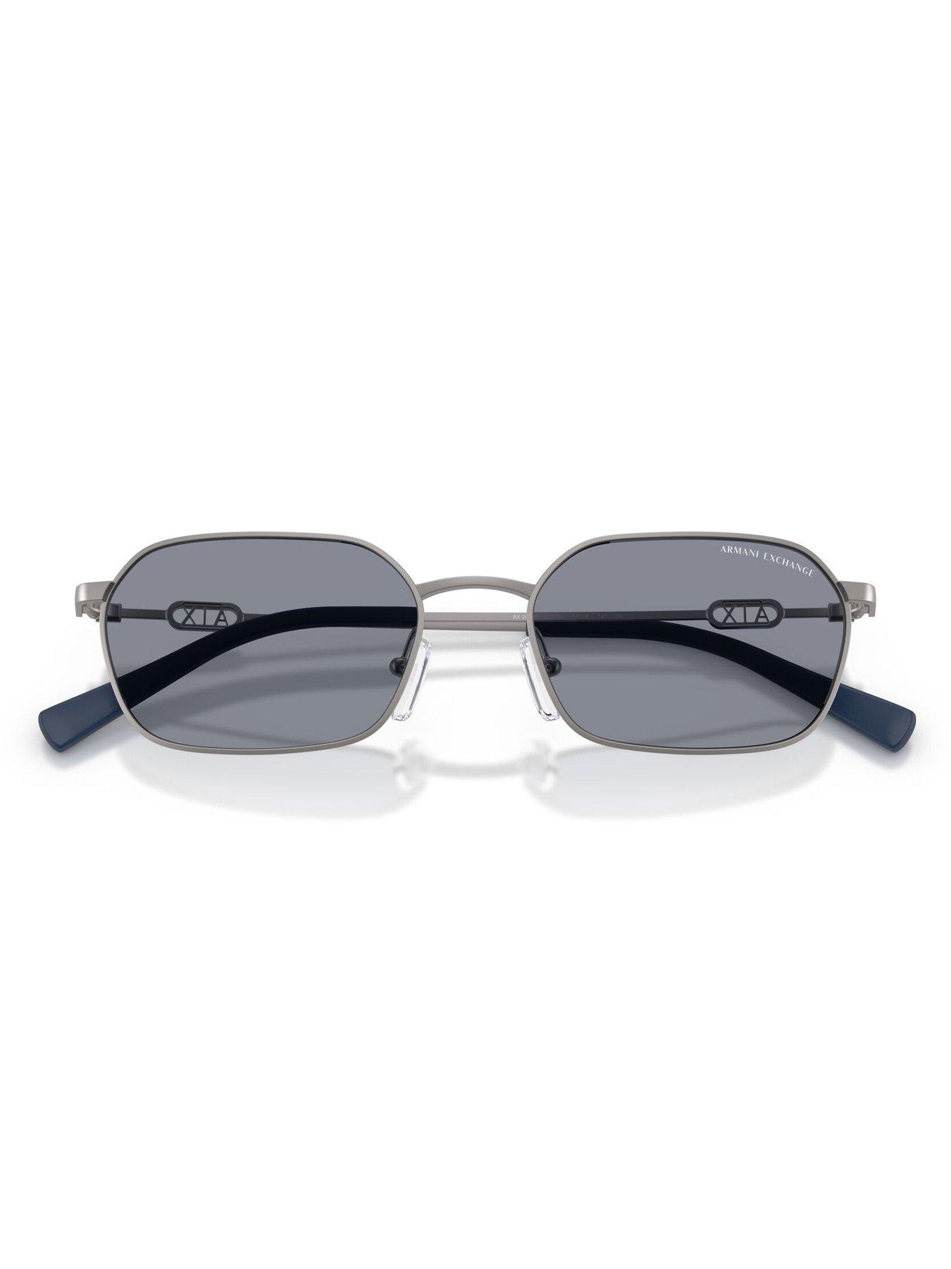  image of armani-exchange-0ax2056s-irregular-sunglasses-grey