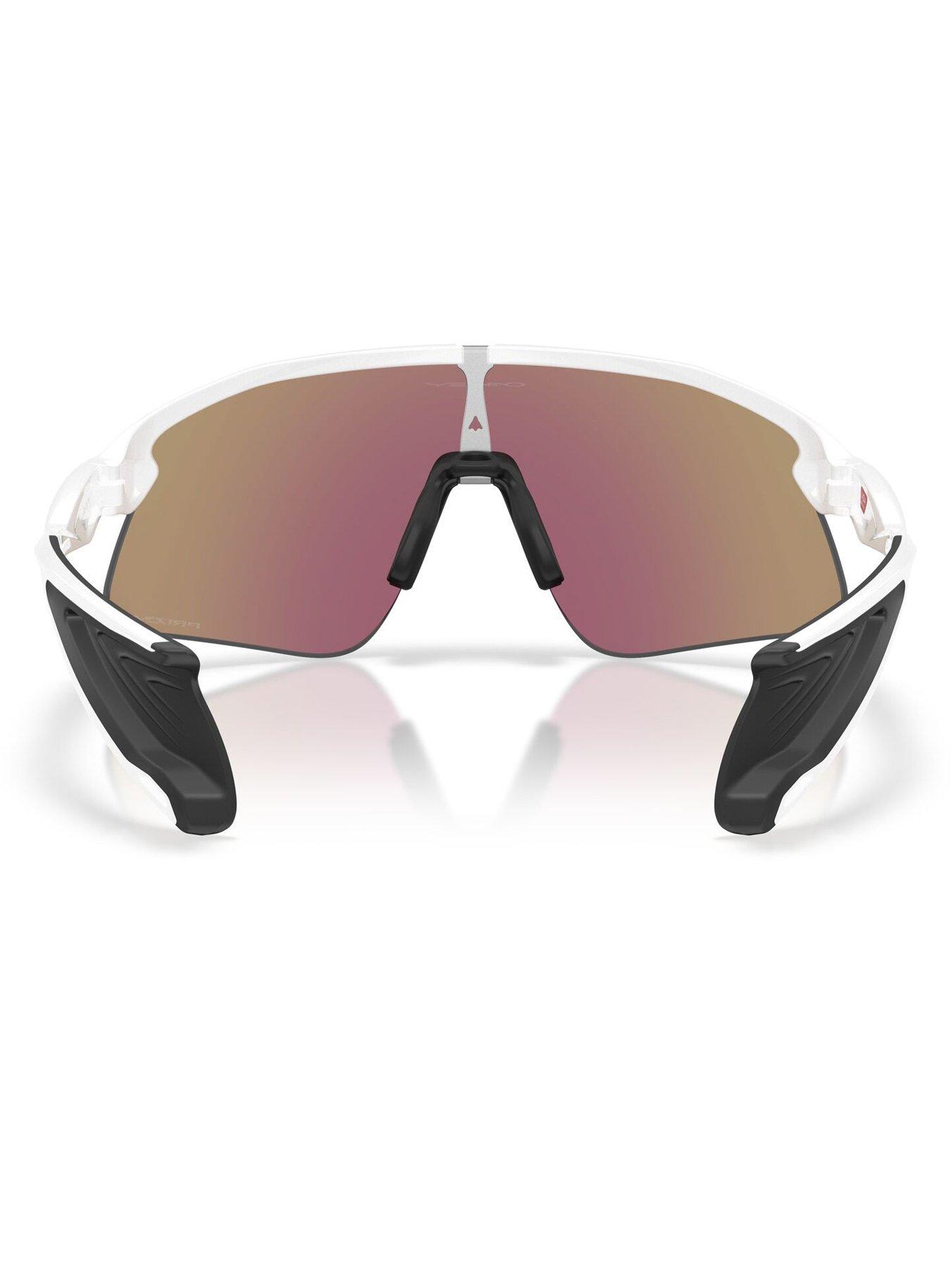  image of oakley-stunt-devil-rectangle-sunglasses-matte-white