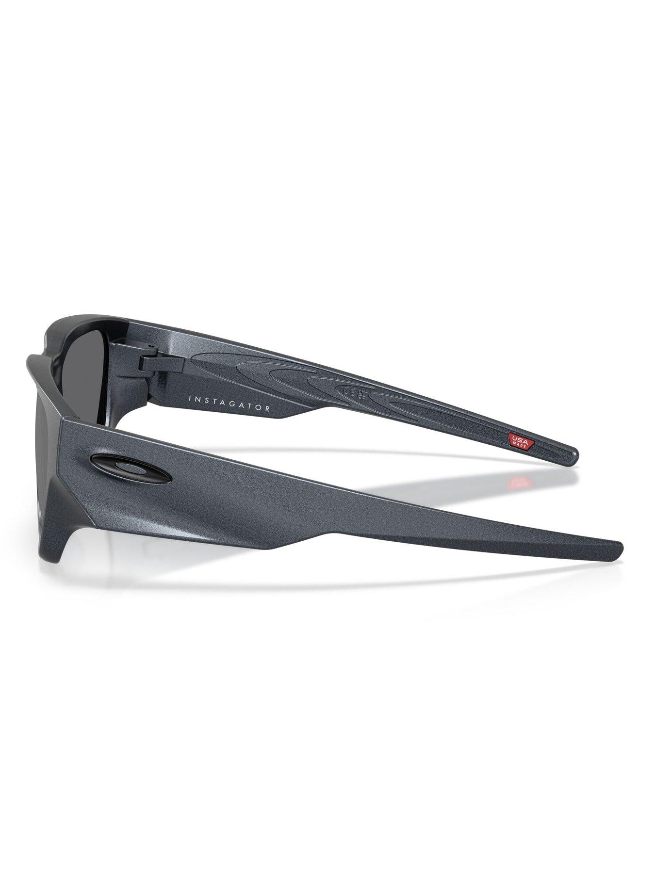  image of oakley-instagator-rectangle-sunglasses-blue