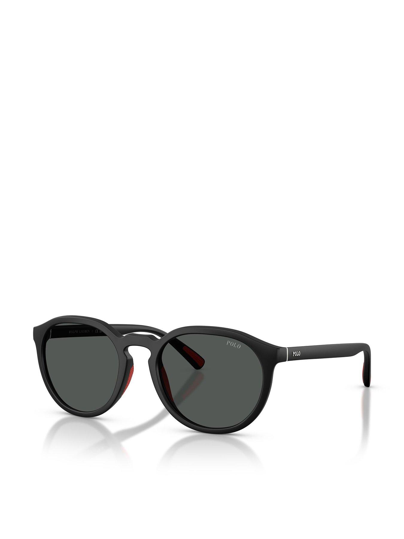 Polo Ralph Lauren 0Ph4232U Round Sunglasses - Black