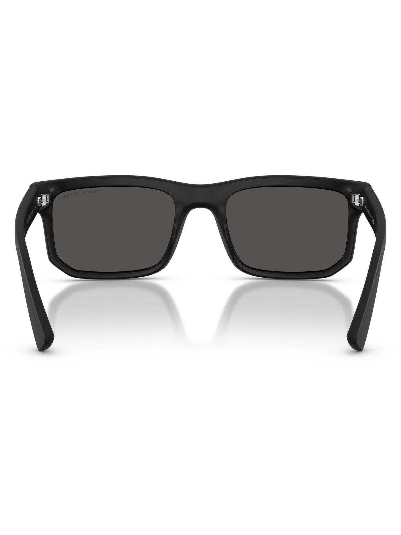  image of armani-exchange-0ax4165s-square-sunglasses-black