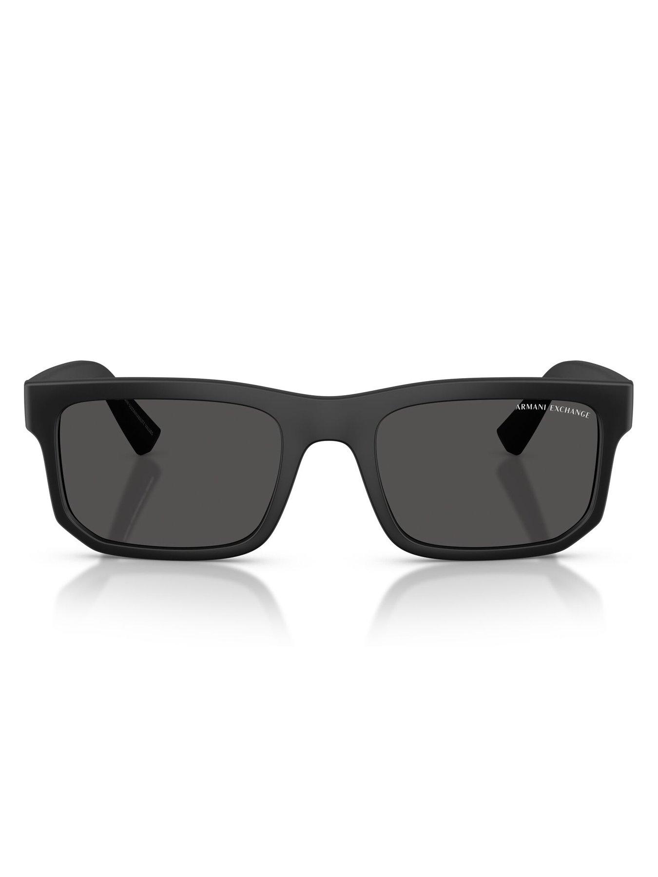  image of armani-exchange-0ax4165s-square-sunglasses-black