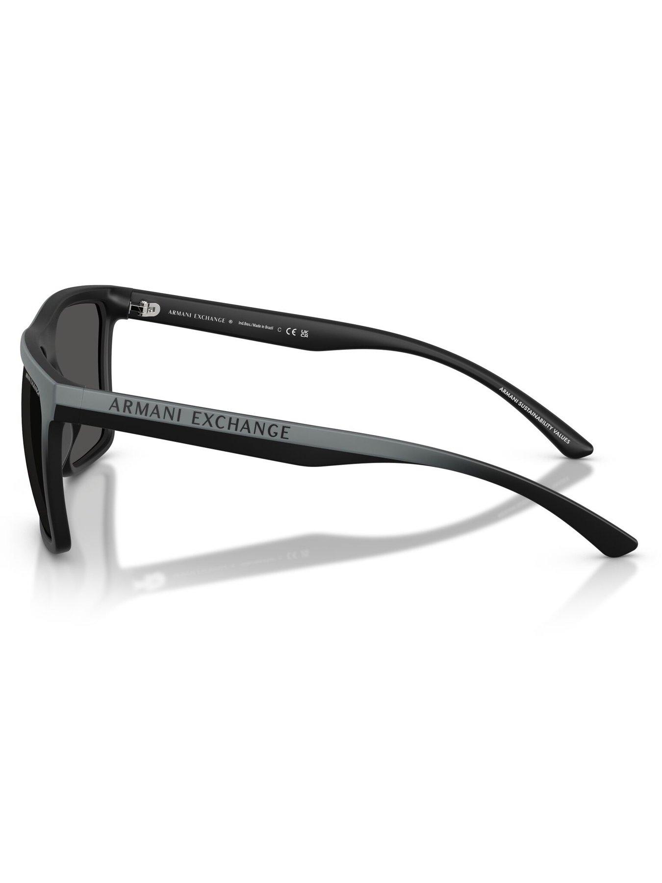  image of armani-exchange-0ax4162su-square-sunglasses-grey