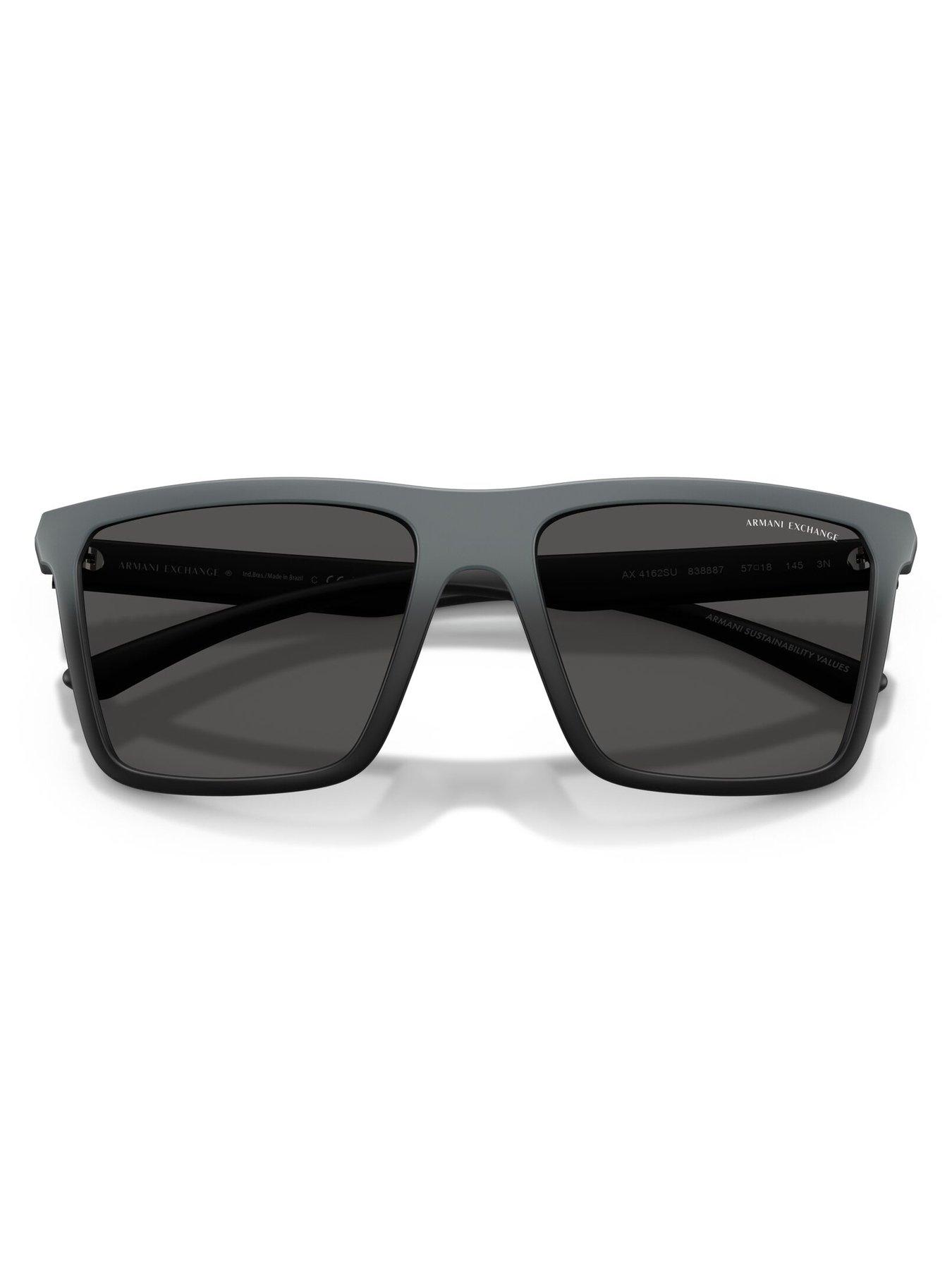  image of armani-exchange-0ax4162su-square-sunglasses-grey