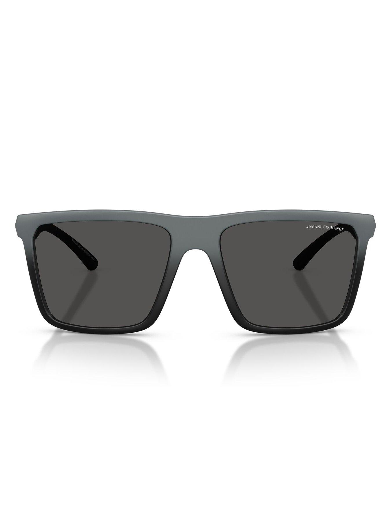 image of armani-exchange-0ax4162su-square-sunglasses-grey
