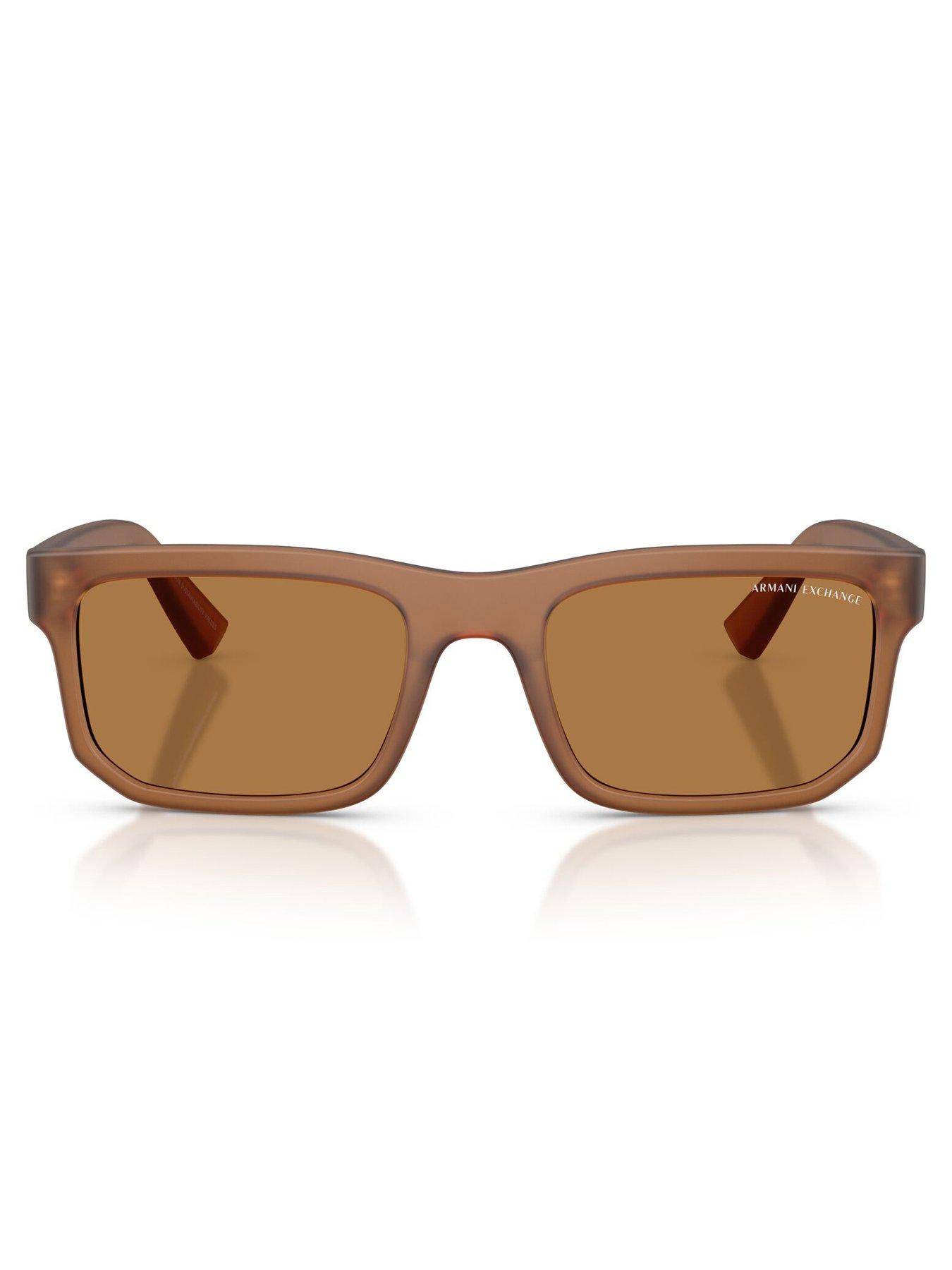 Image 4 of 5 of Armani Exchange 0Ax4165S Square Sunglasses - Brown