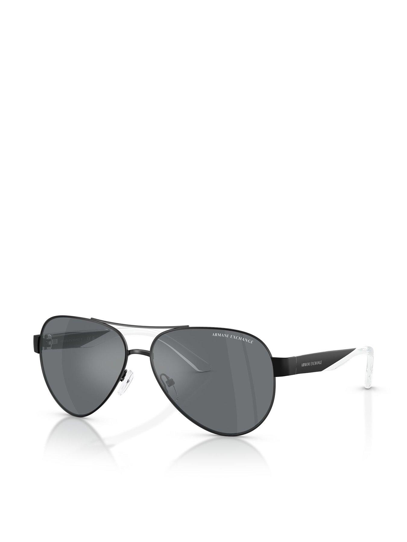  image of armani-exchange-0ax2034s-pilot-sunglasses-black