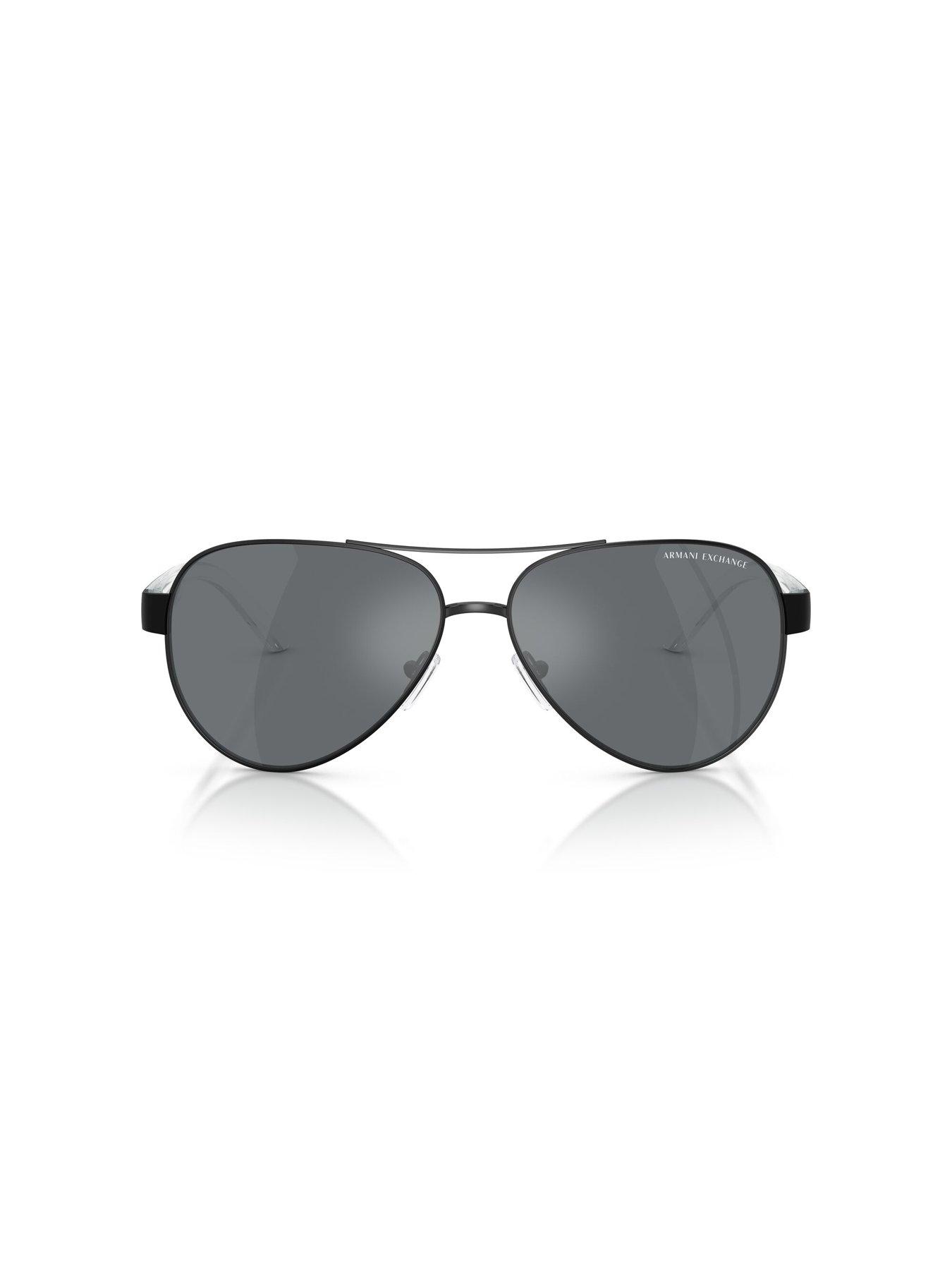  image of armani-exchange-0ax2034s-pilot-sunglasses-black