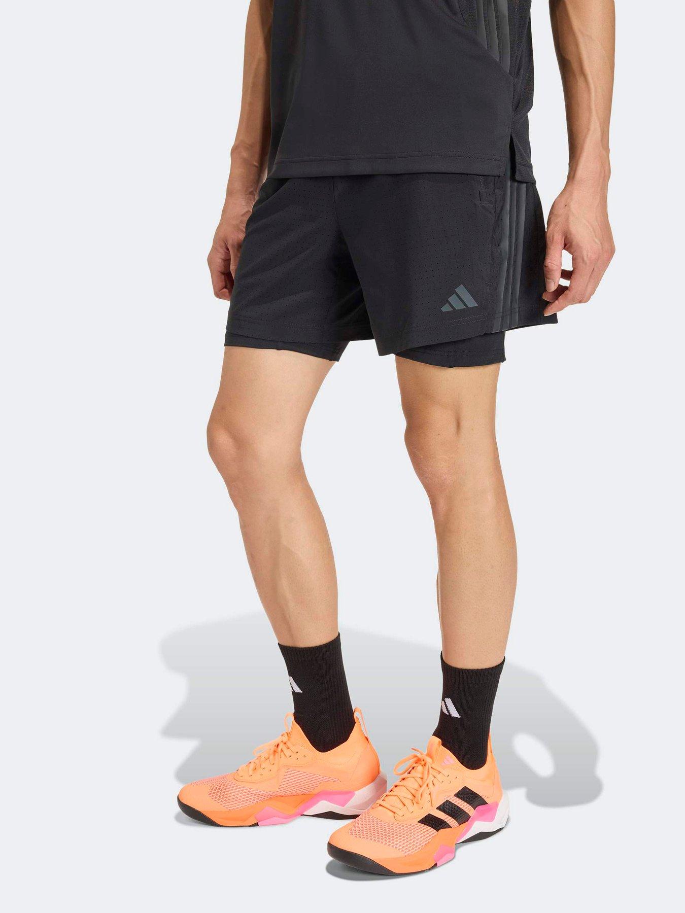  image of adidas-mens-training-tech-2in1-shorts-black