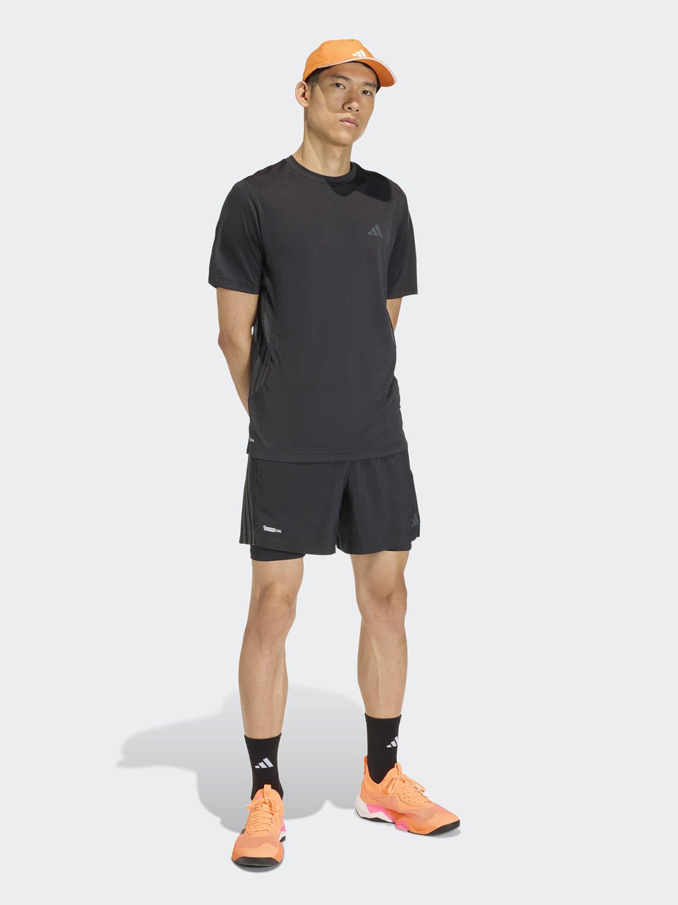  image of adidas-mens-training-tech-2in1-shorts-black
