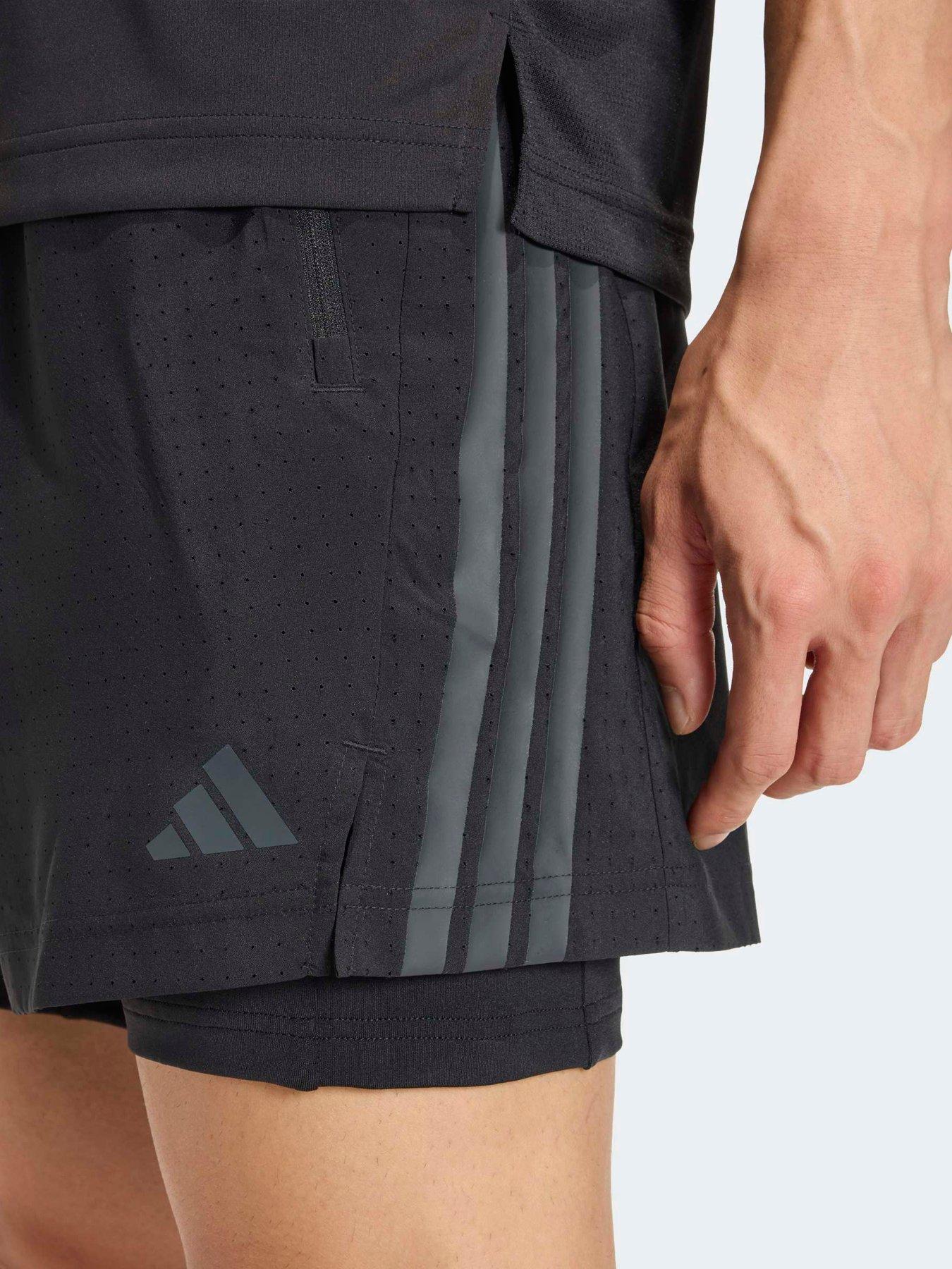  image of adidas-mens-training-tech-2in1-shorts-black