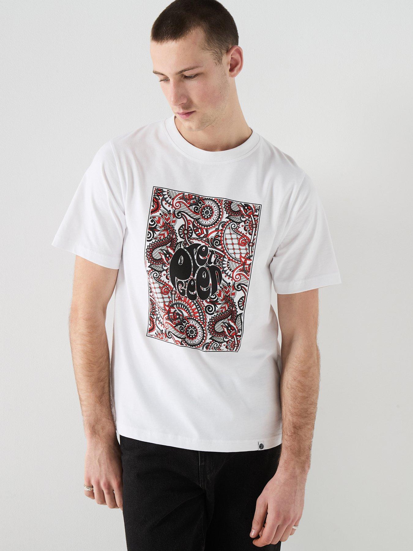 Pretty Green Resonance Box Graphic T-Shirt - White