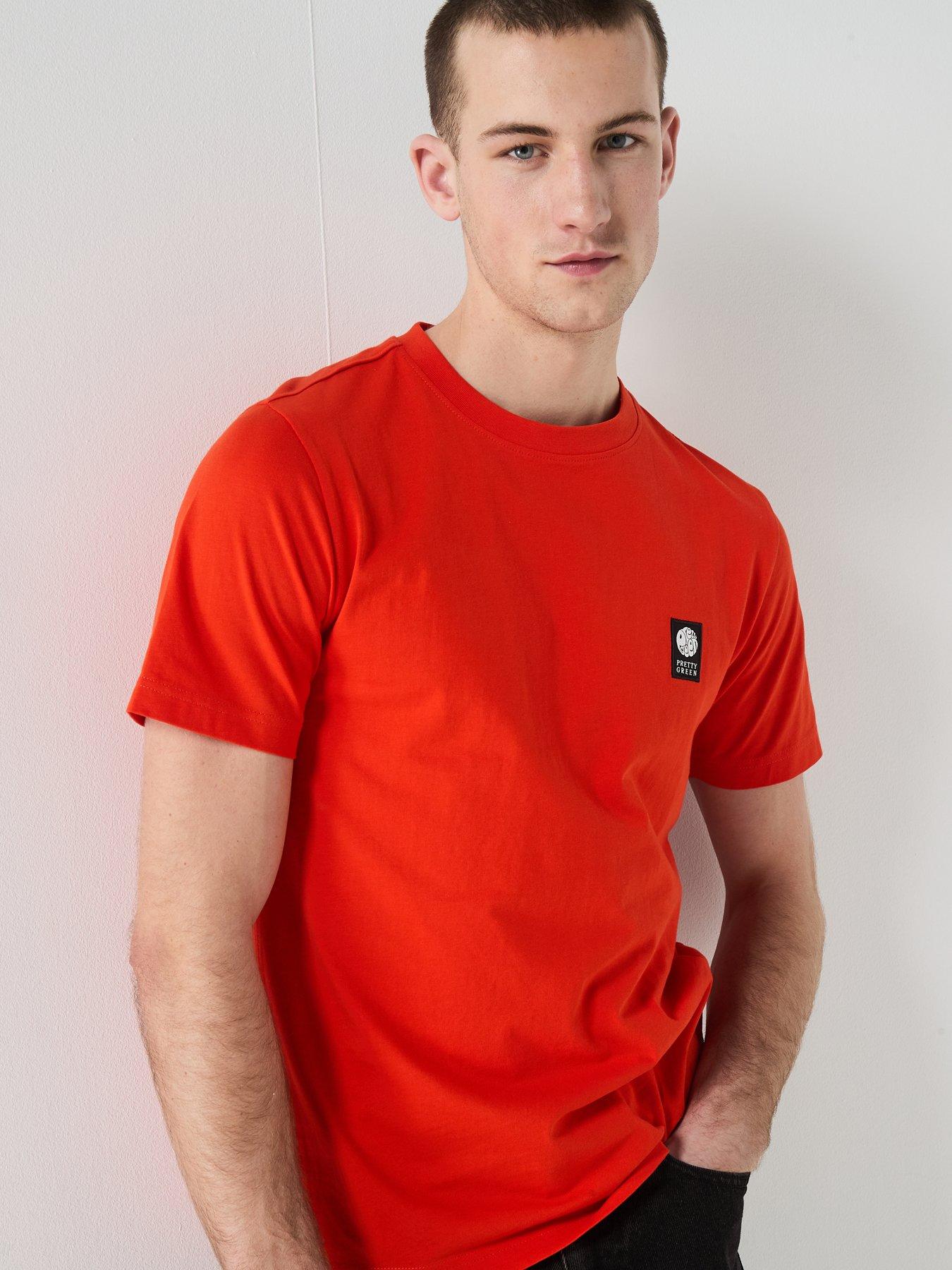  image of pretty-green-sinclair-t-shirt-orange