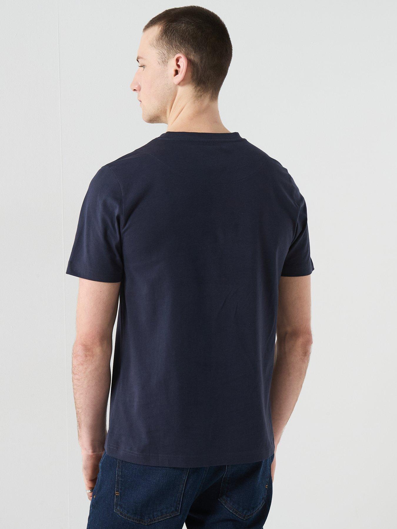 stillFront image of pretty-green-sinclair-t-shirt-navy