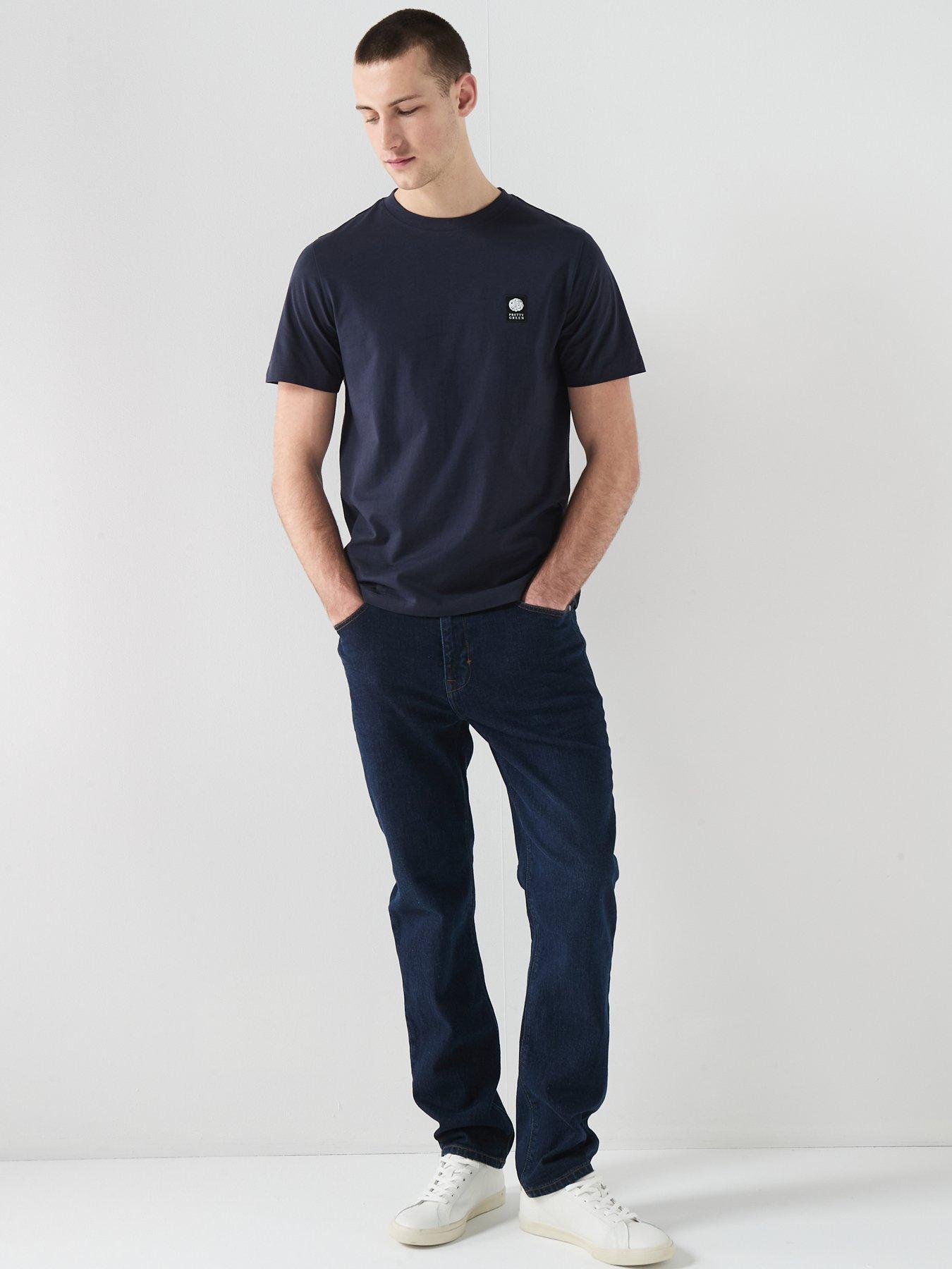  image of pretty-green-sinclair-t-shirt-navy