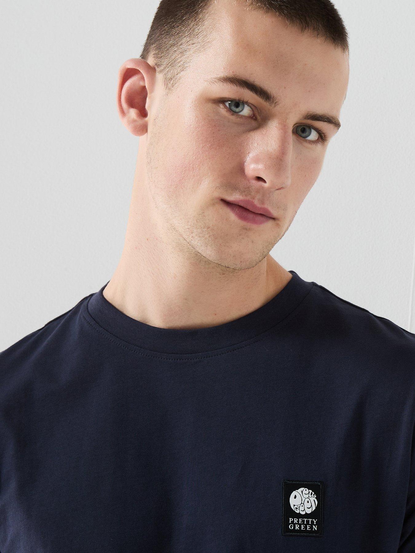  image of pretty-green-sinclair-t-shirt-navy
