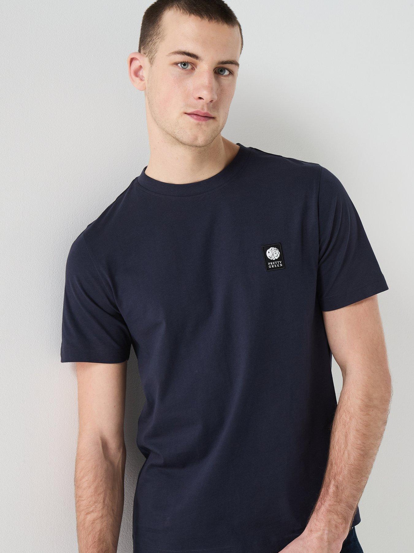  image of pretty-green-sinclair-t-shirt-navy