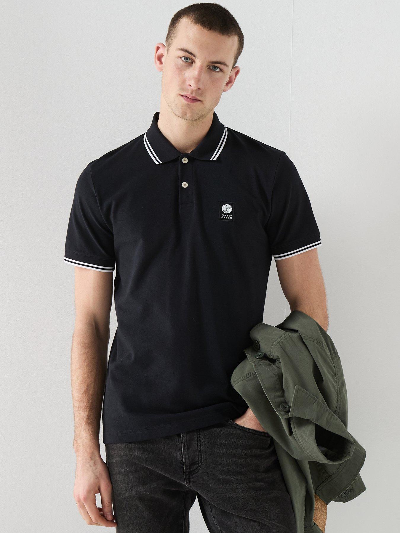 pretty-green-rayner-tipped-short-sleeve-polo-shirt-black