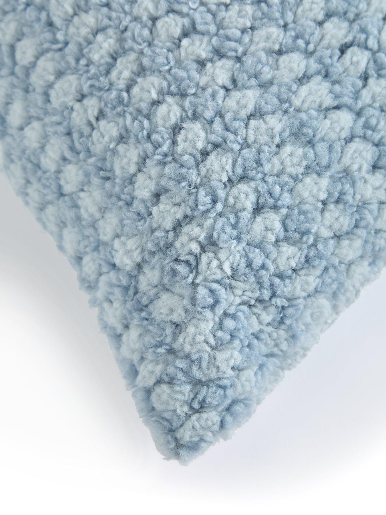 Image 5 of 6 of The Very Collection Nordic Diamond Fleece Cushion 45&nbsp;x&nbsp;45cm - Blue