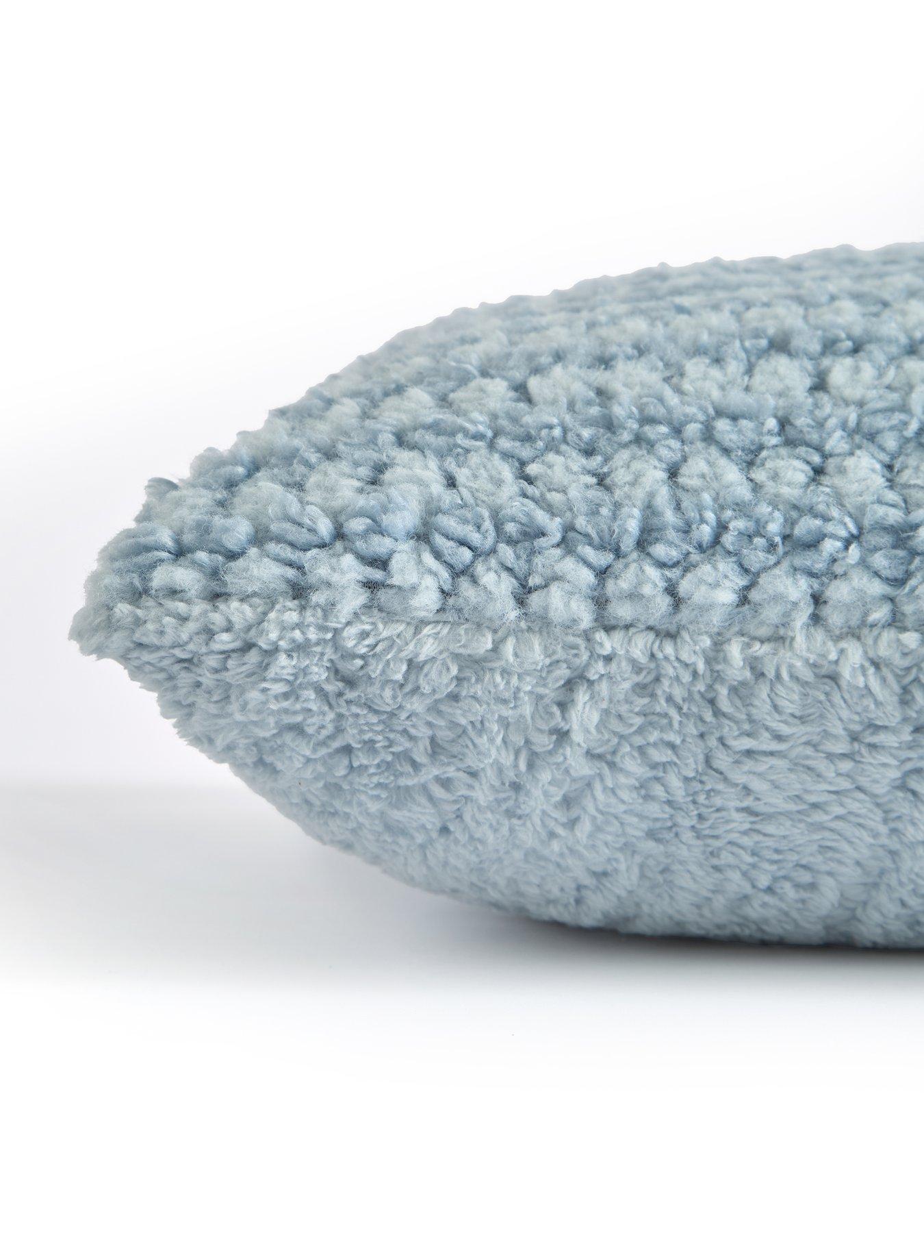 Image 6 of 6 of The Very Collection Nordic Diamond Fleece Cushion 45&nbsp;x&nbsp;45cm - Blue