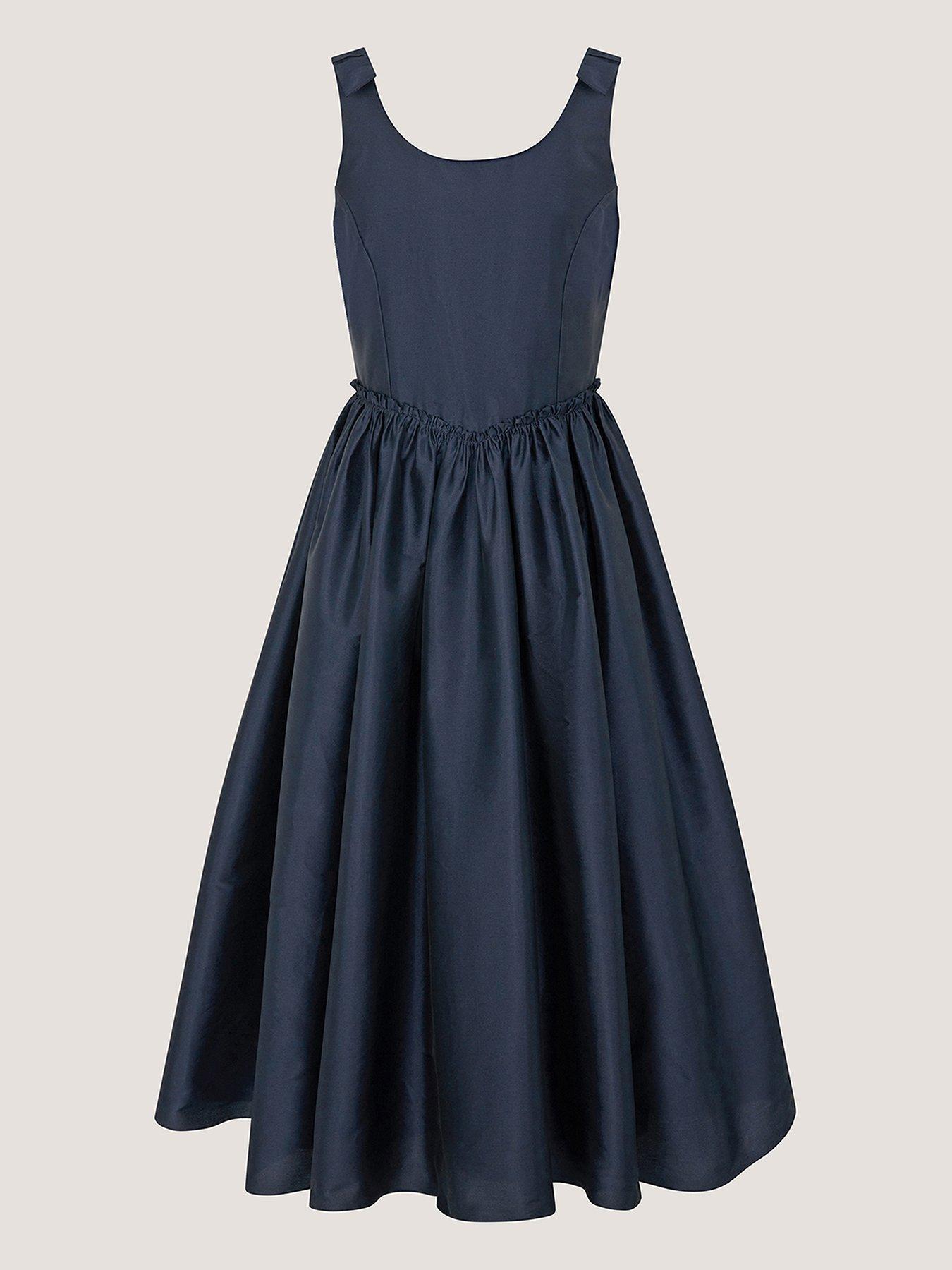 Monsoon Girls Ohio Structured Prom Dress - Navy