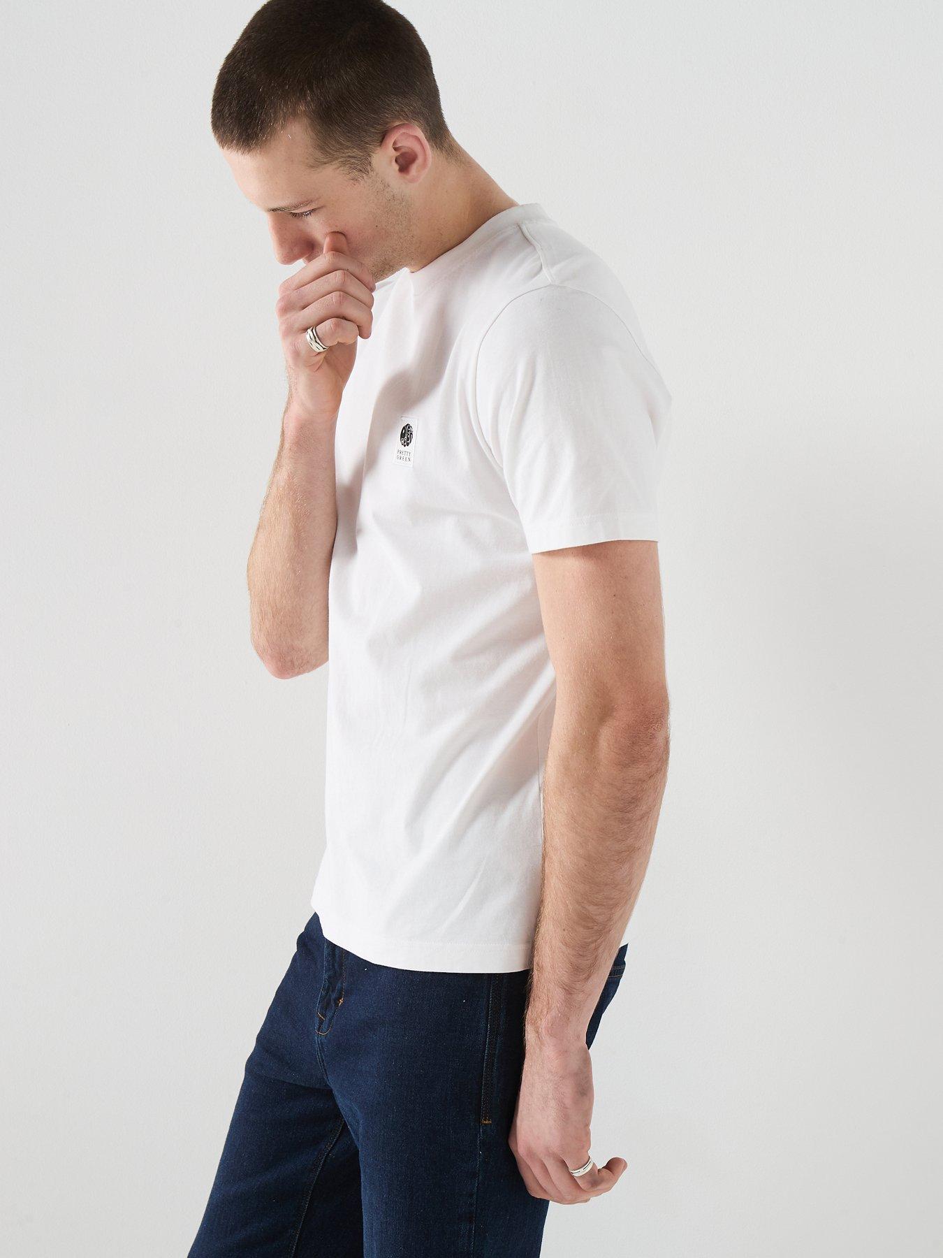 Image 5 of 5 of Pretty Green Sinclair T-shirt - White