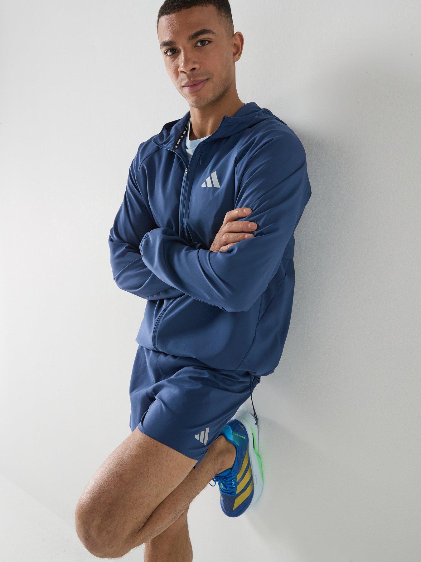 adidas Mens Running Adi365 Essentials 7 Inch Shorts - Navy